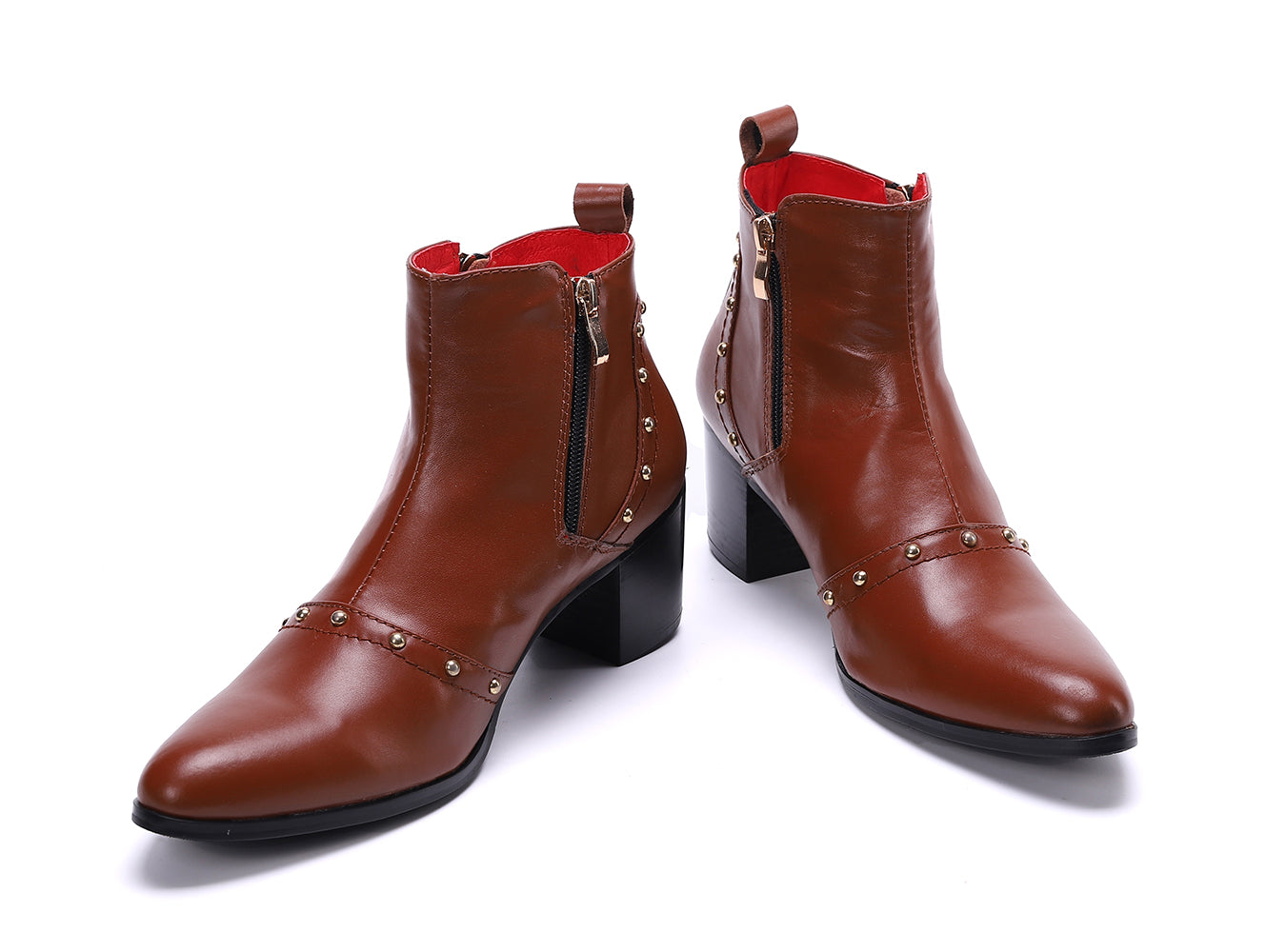 Men's Genuine Leather Pointed Toe Western Boots