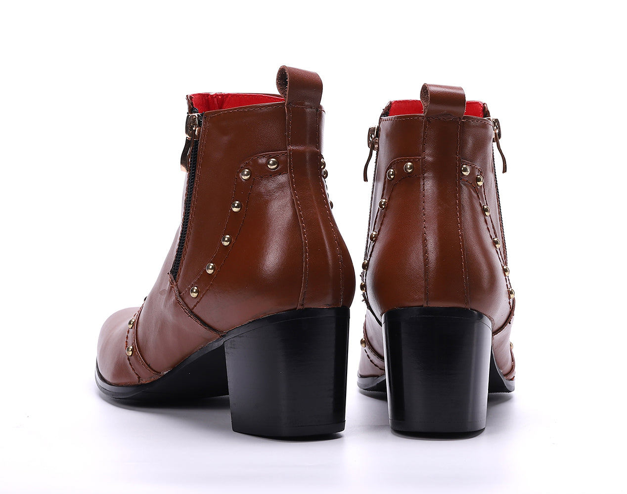 Men's Genuine Leather Pointed Toe Western Boots