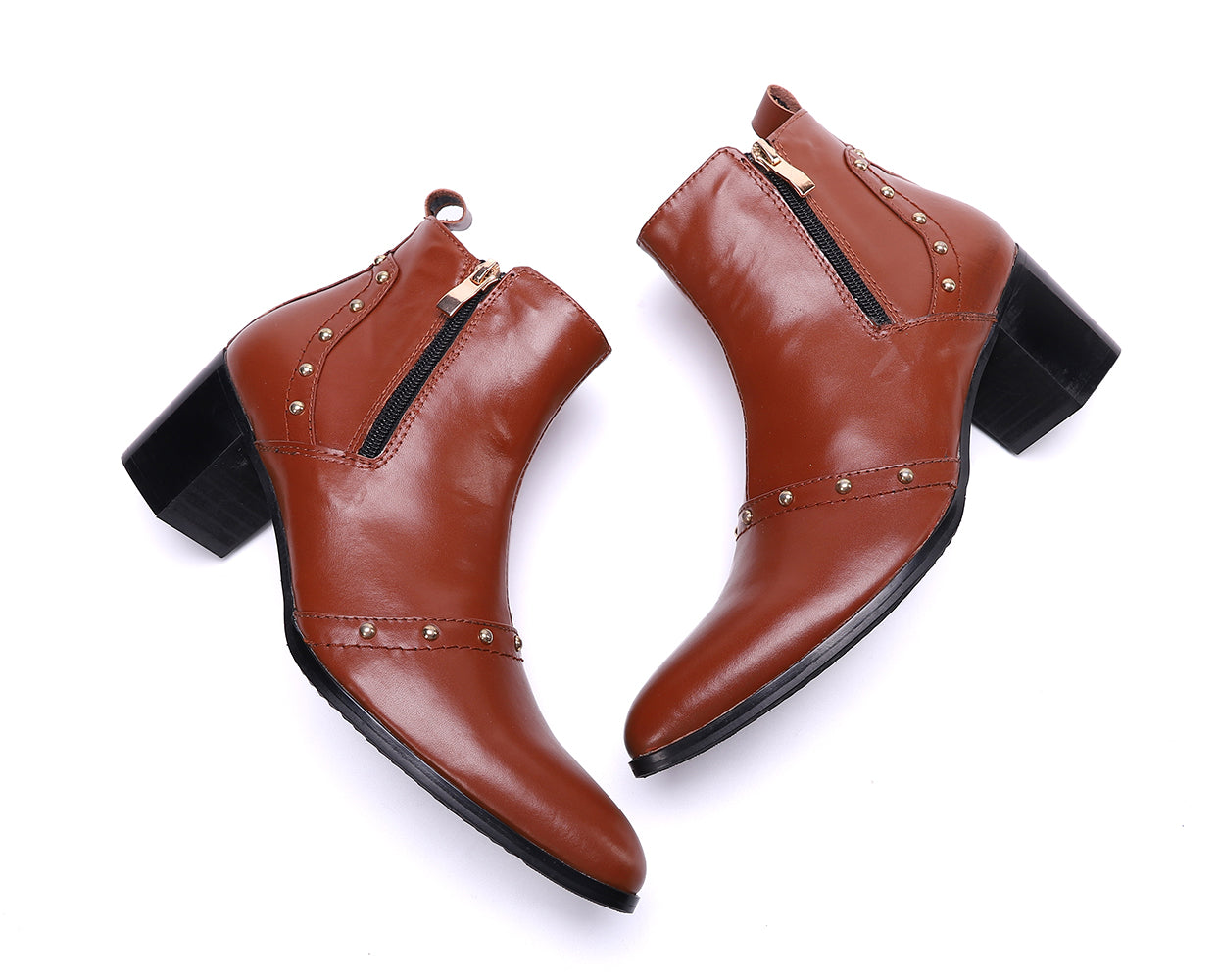 Men's Genuine Leather Pointed Toe Western Boots