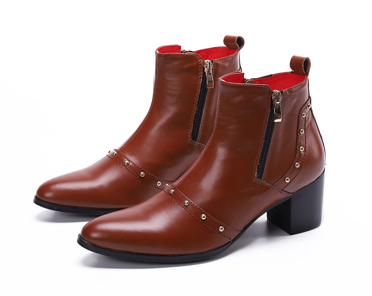 Men's Genuine Leather Pointed Toe Western Boots