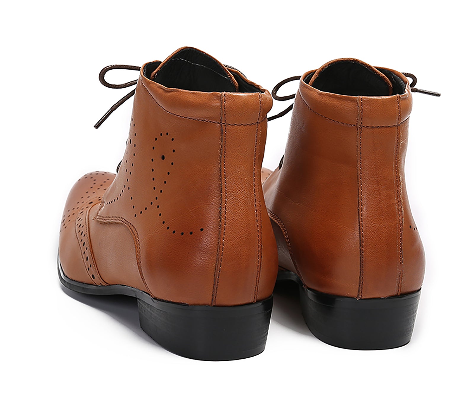 Men's Leather Lace-Up Dress Boots