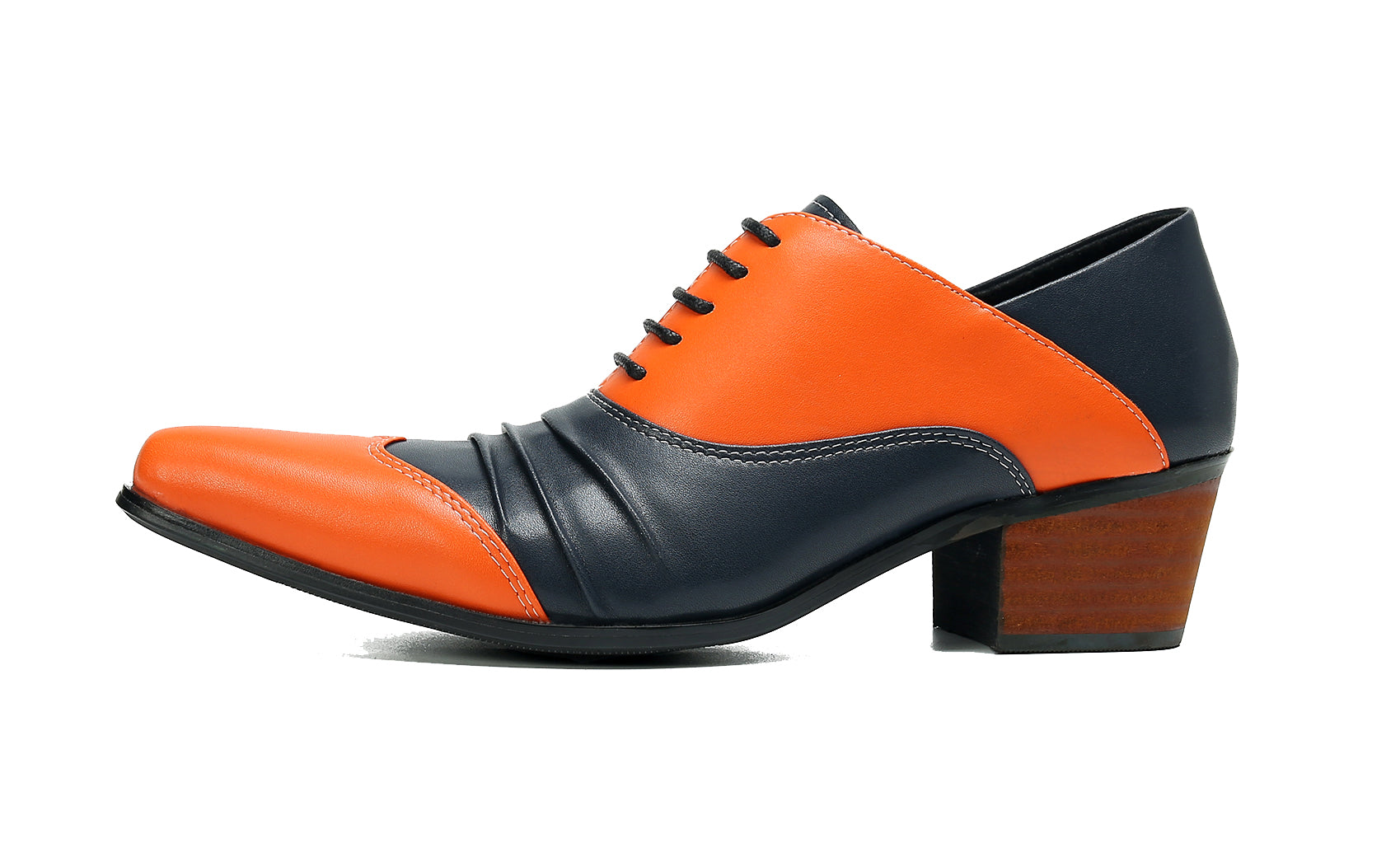 Men's Cuban Heel Leather Western Opera Pumps