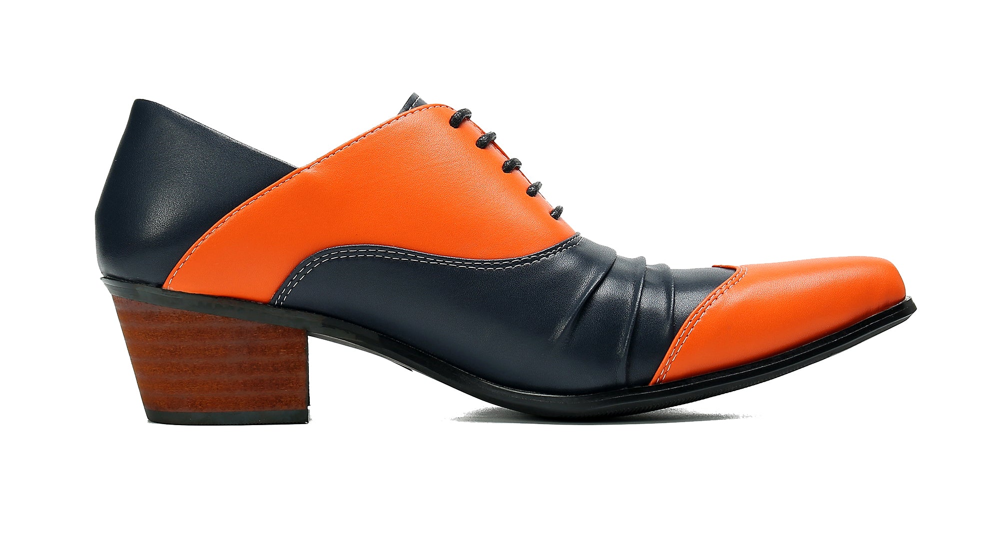 Men's Cuban Heel Leather Western Opera Pumps