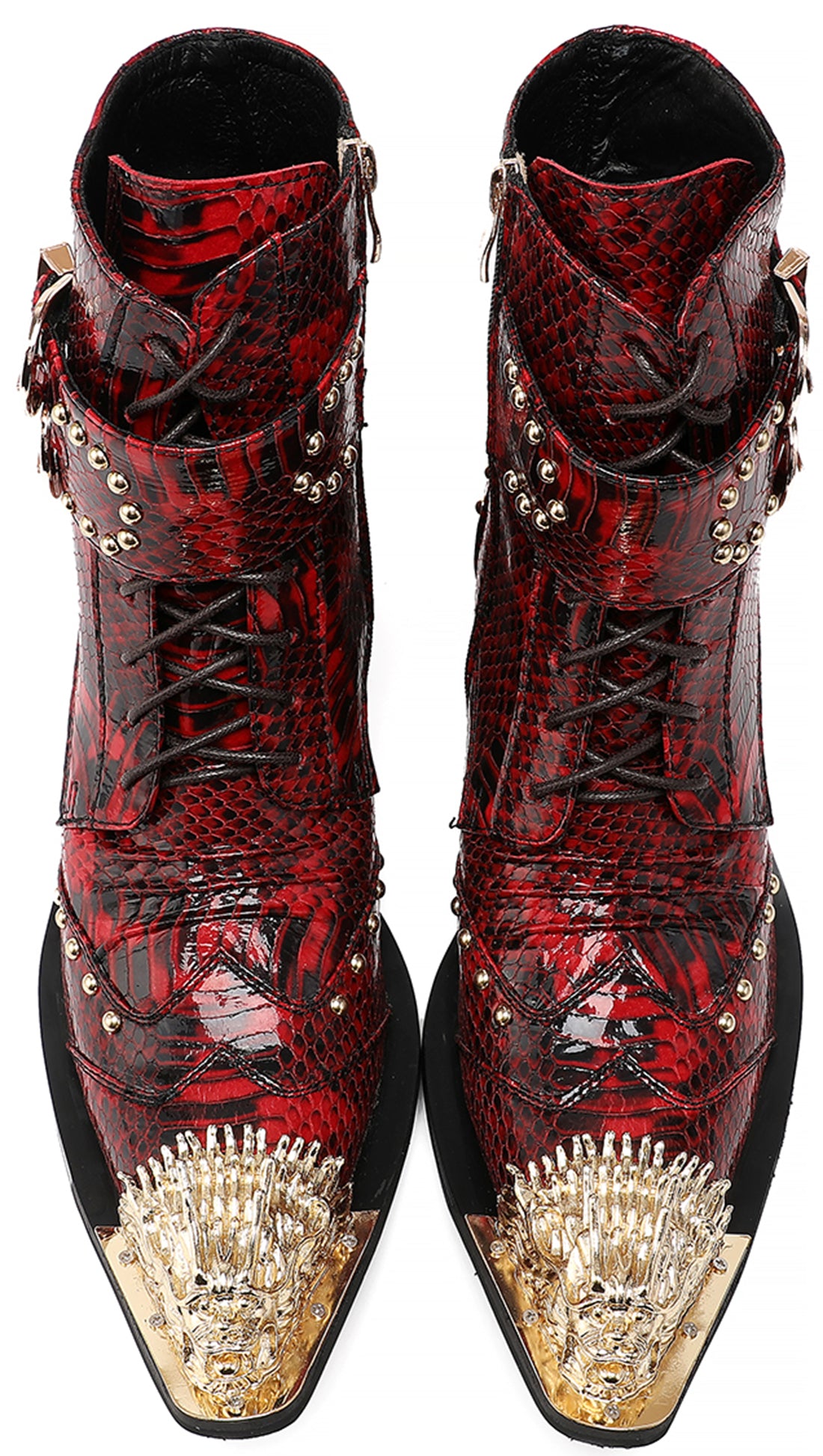 Botas vaqueras Lion para hombre con cordones y caña alta 