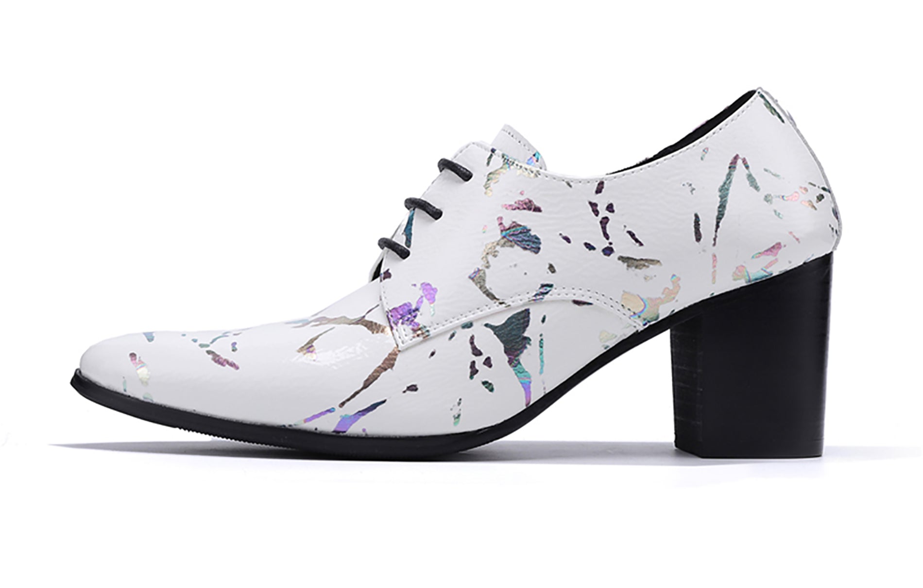 Botas occidentales de cuero con cordones y cordones para hombre