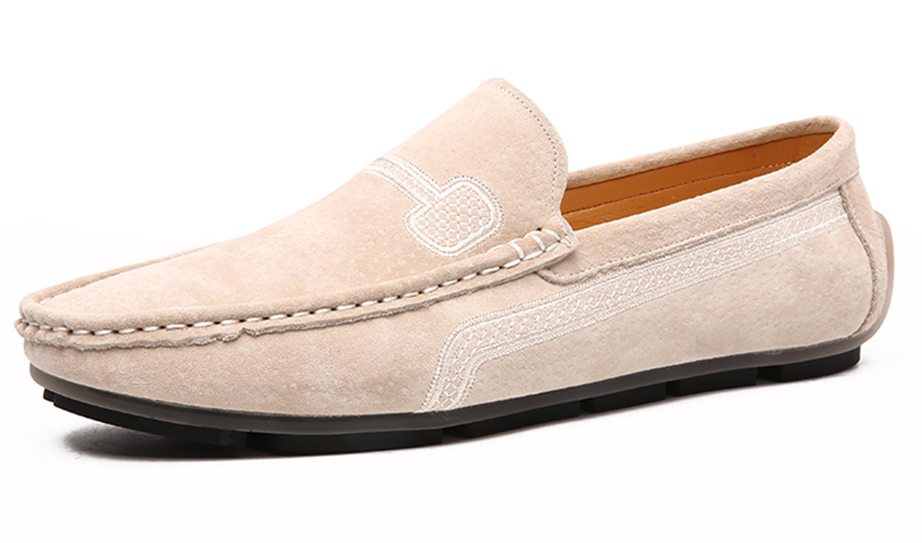 Mocasines de conducción con costuras para hombre