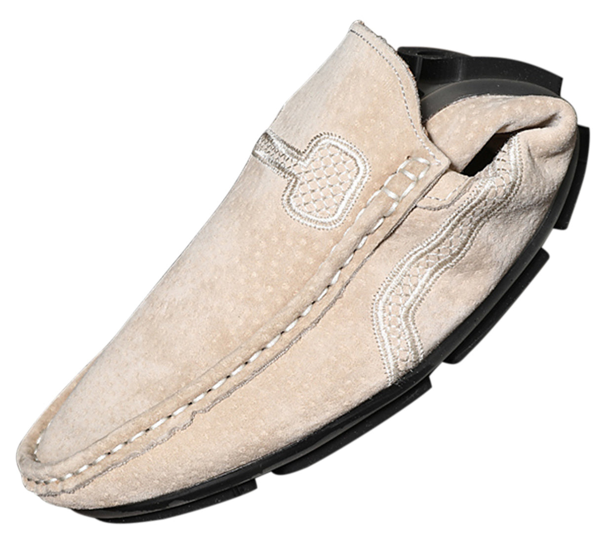 Mocasines de conducción con costuras para hombre