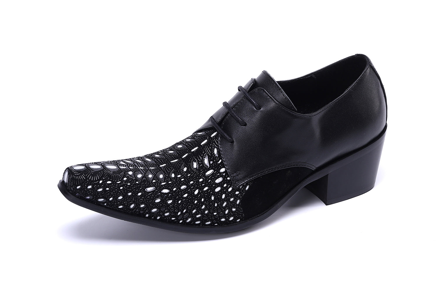 Men's Western Deby Lace-up Low Cap Leather