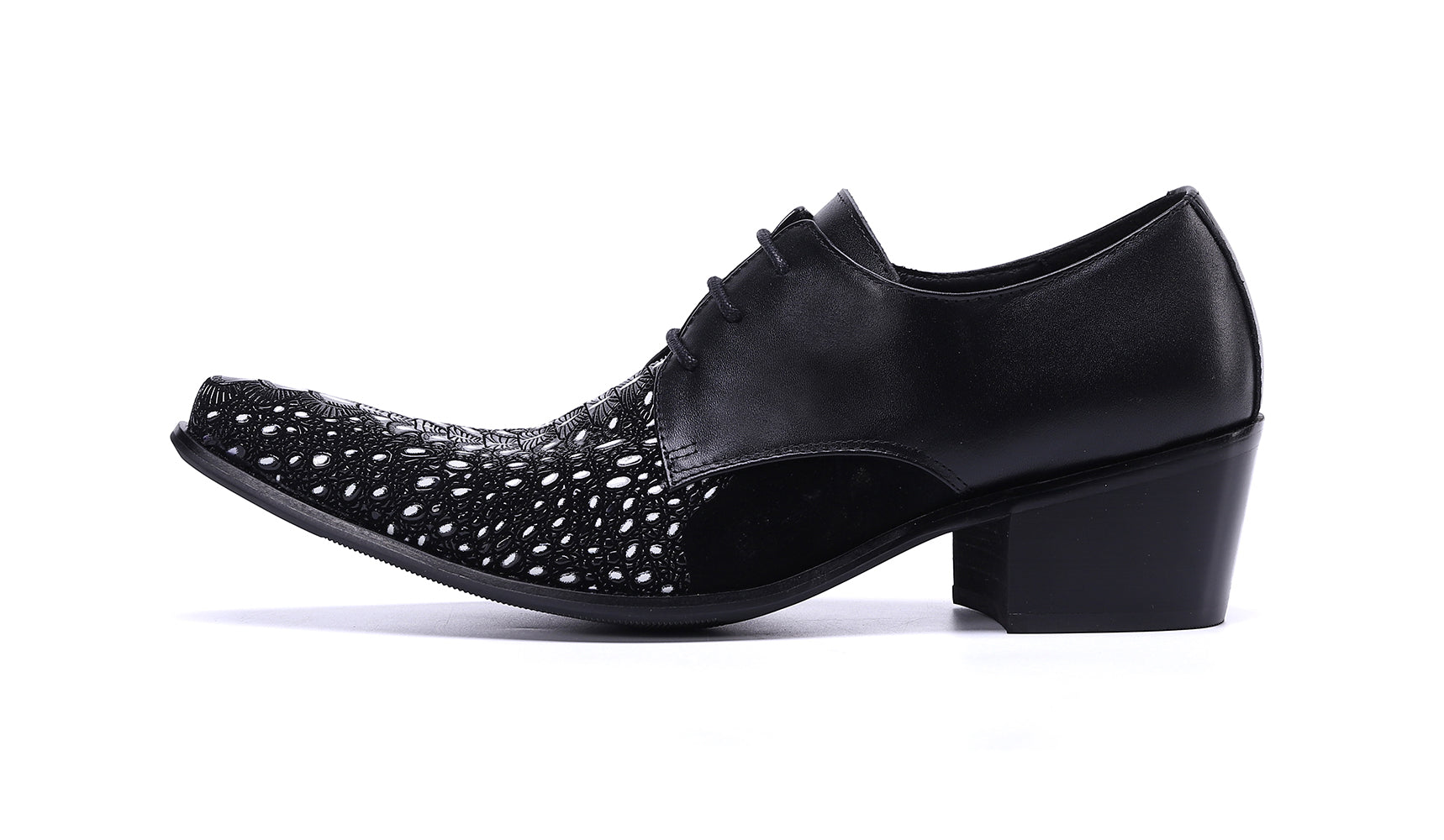 Men's Western Deby Lace-up Low Cap Leather