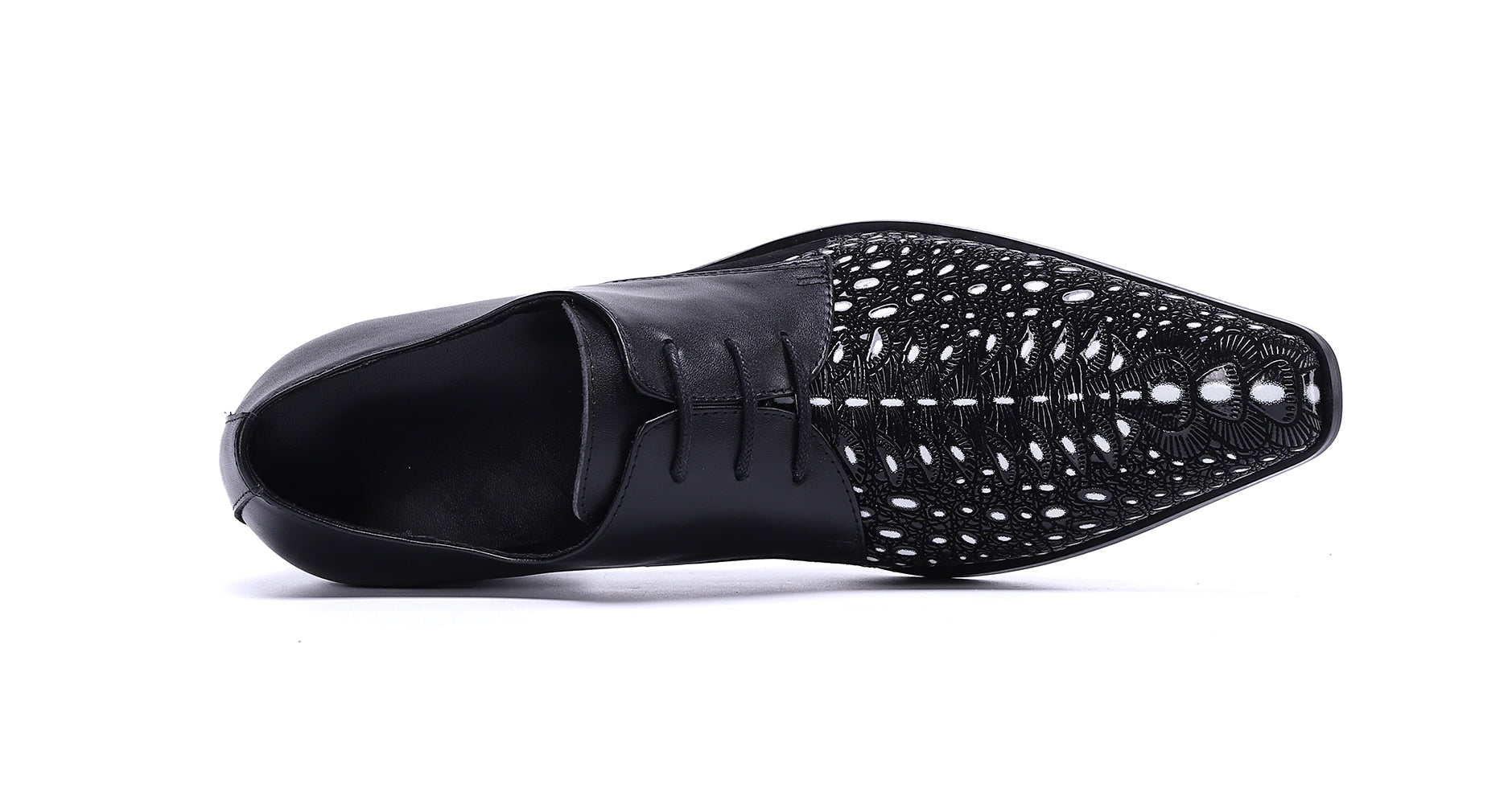 Men's Western Deby Lace-up Low Cap Leather