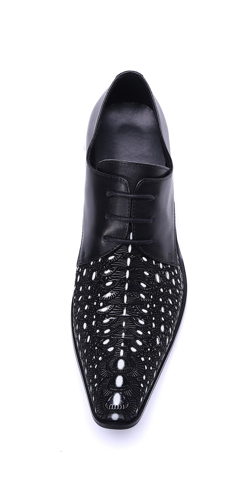 Men's Western Deby Lace-up Low Cap Leather