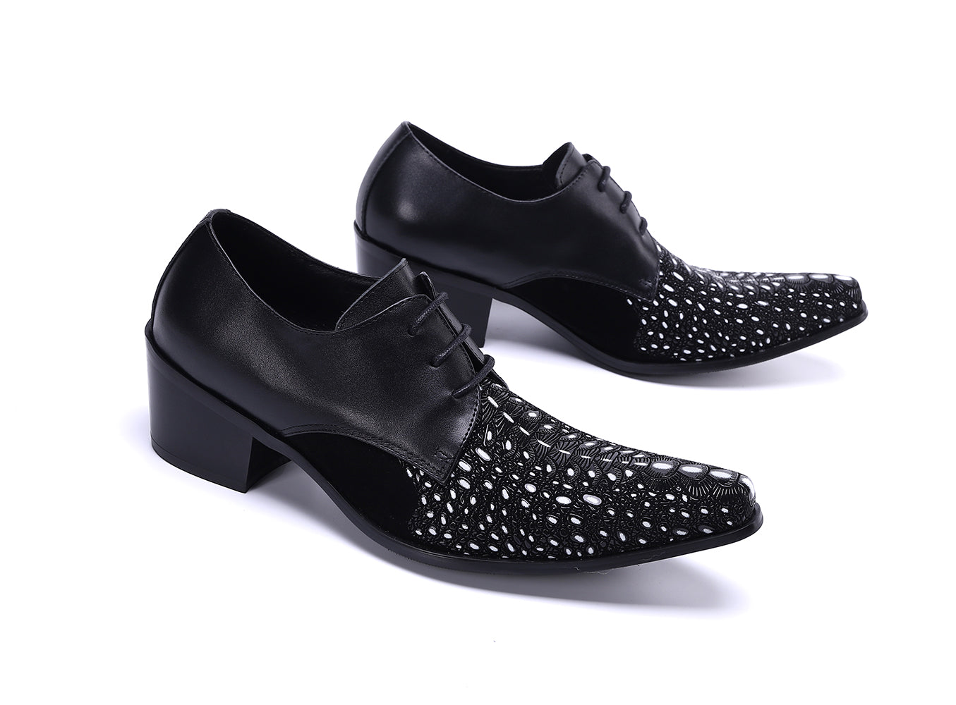 Men's Western Deby Lace-up Low Cap Leather