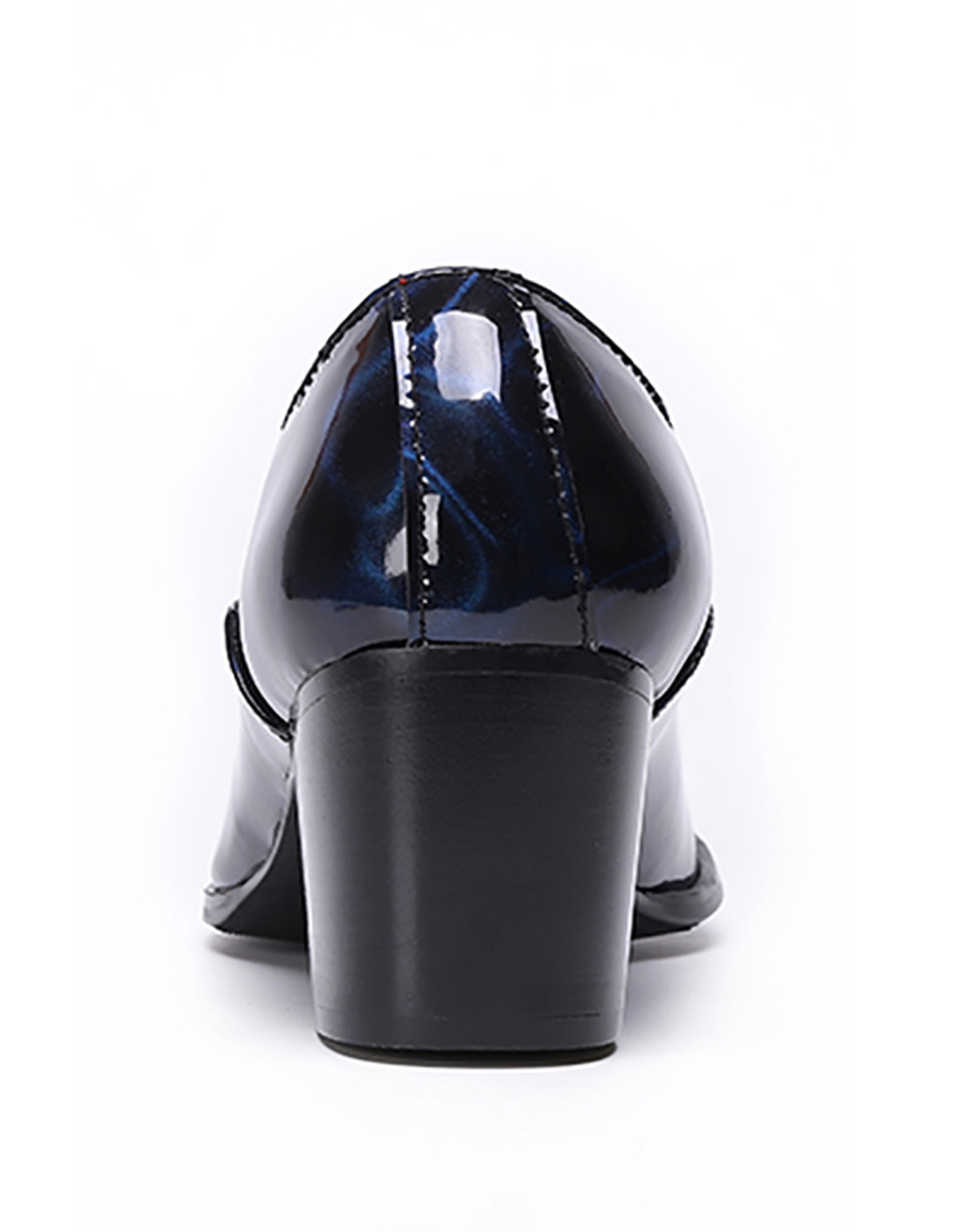 Men's Patent Leather Lace-Up Opera Pumps