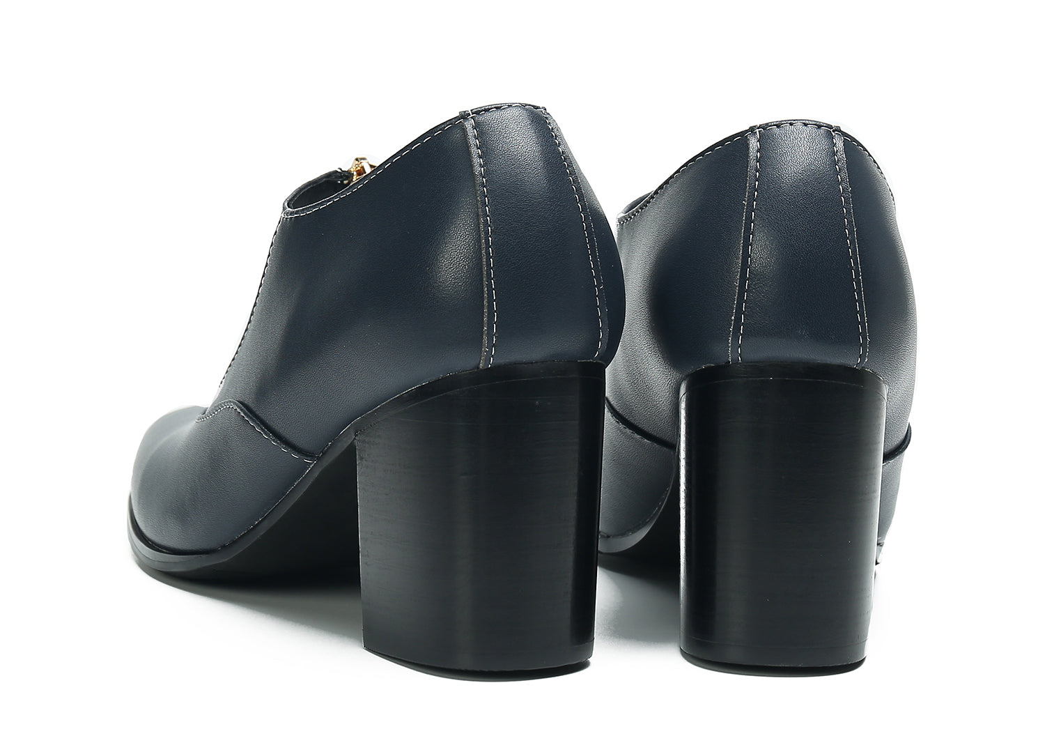 Men's Low Cap Zipper Leather Opera Pumps Boots