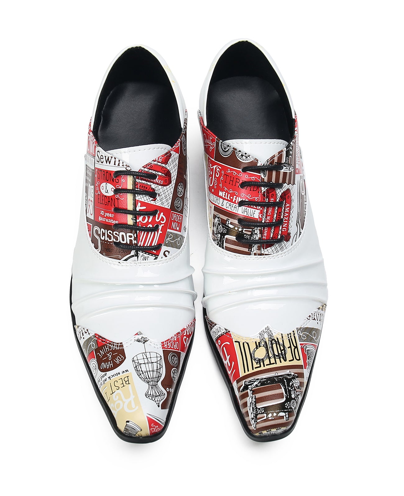 Men's Cuban Heel Leather Western Opera Pumps