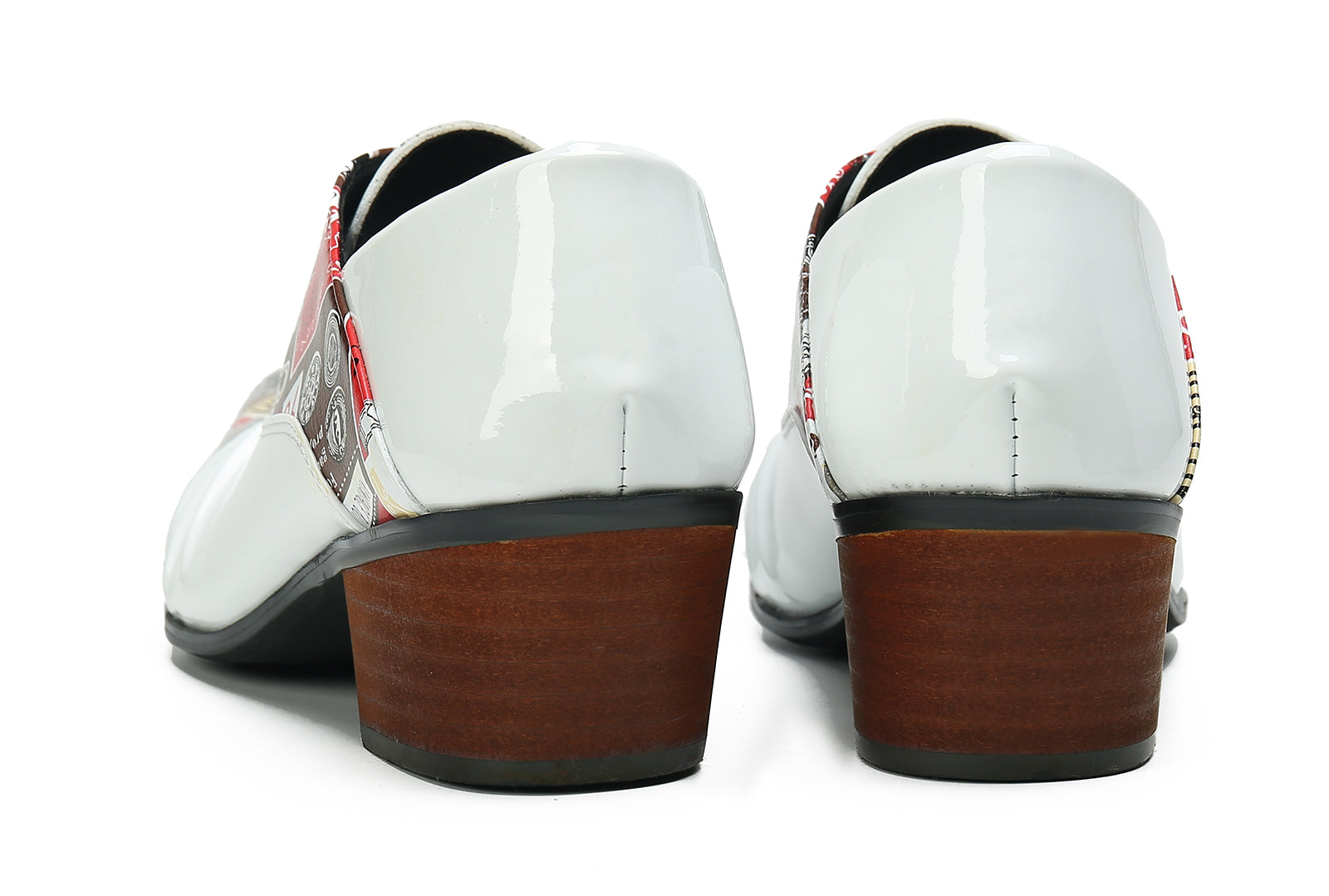 Men's Cuban Heel Leather Western Opera Pumps