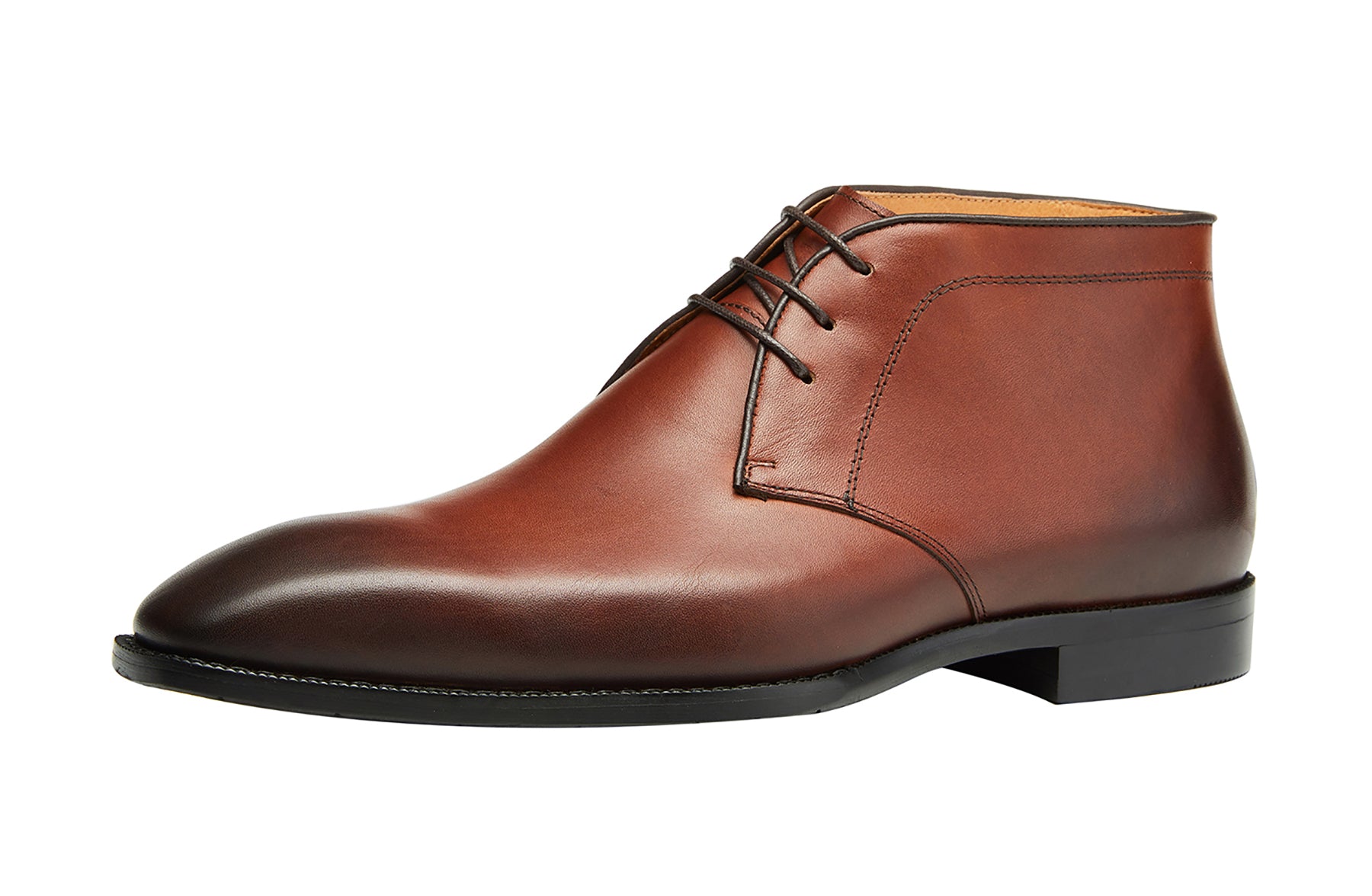 Botas chukka formales de cuero para hombre 