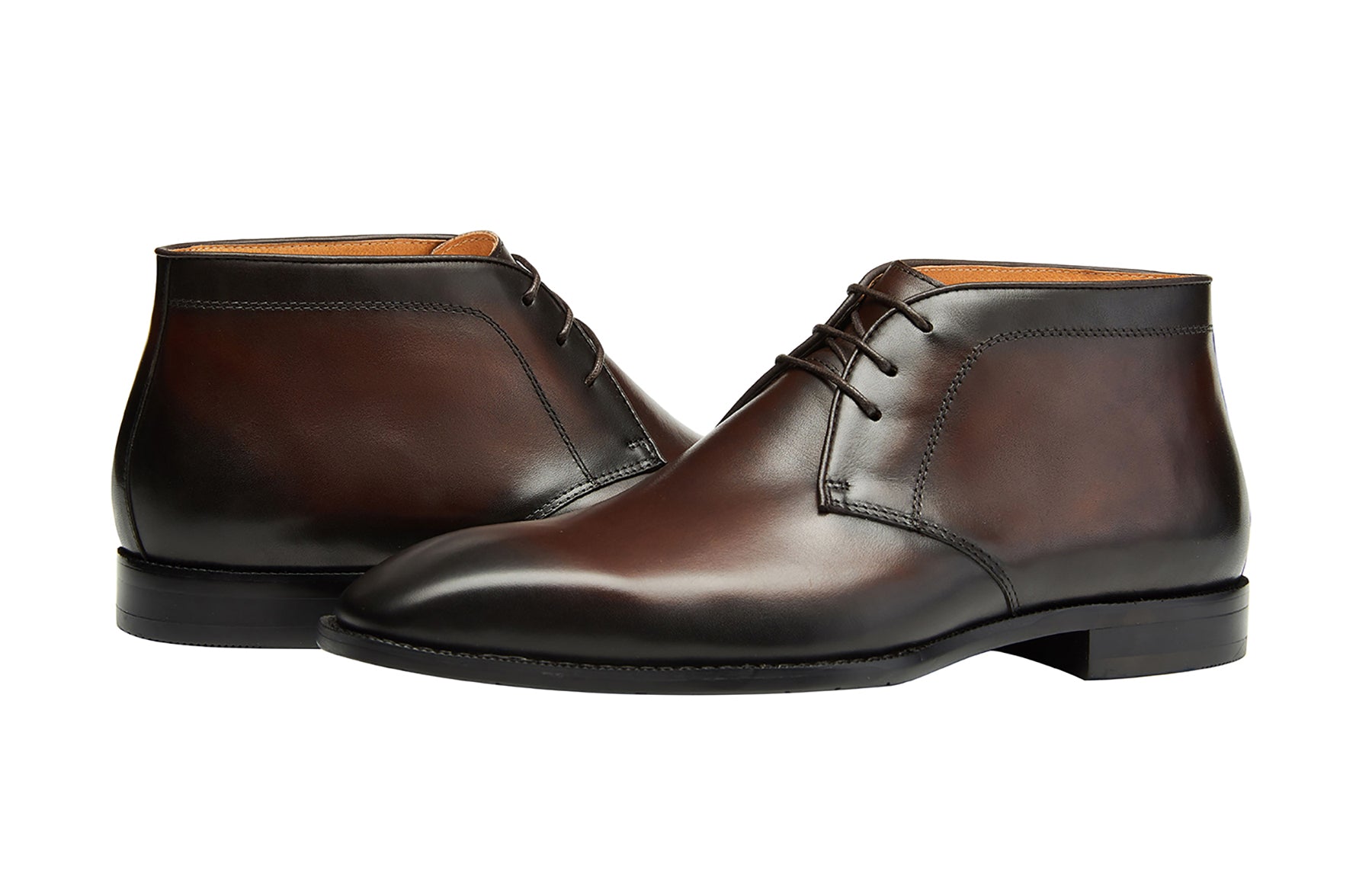 Botas chukka formales de cuero para hombre 