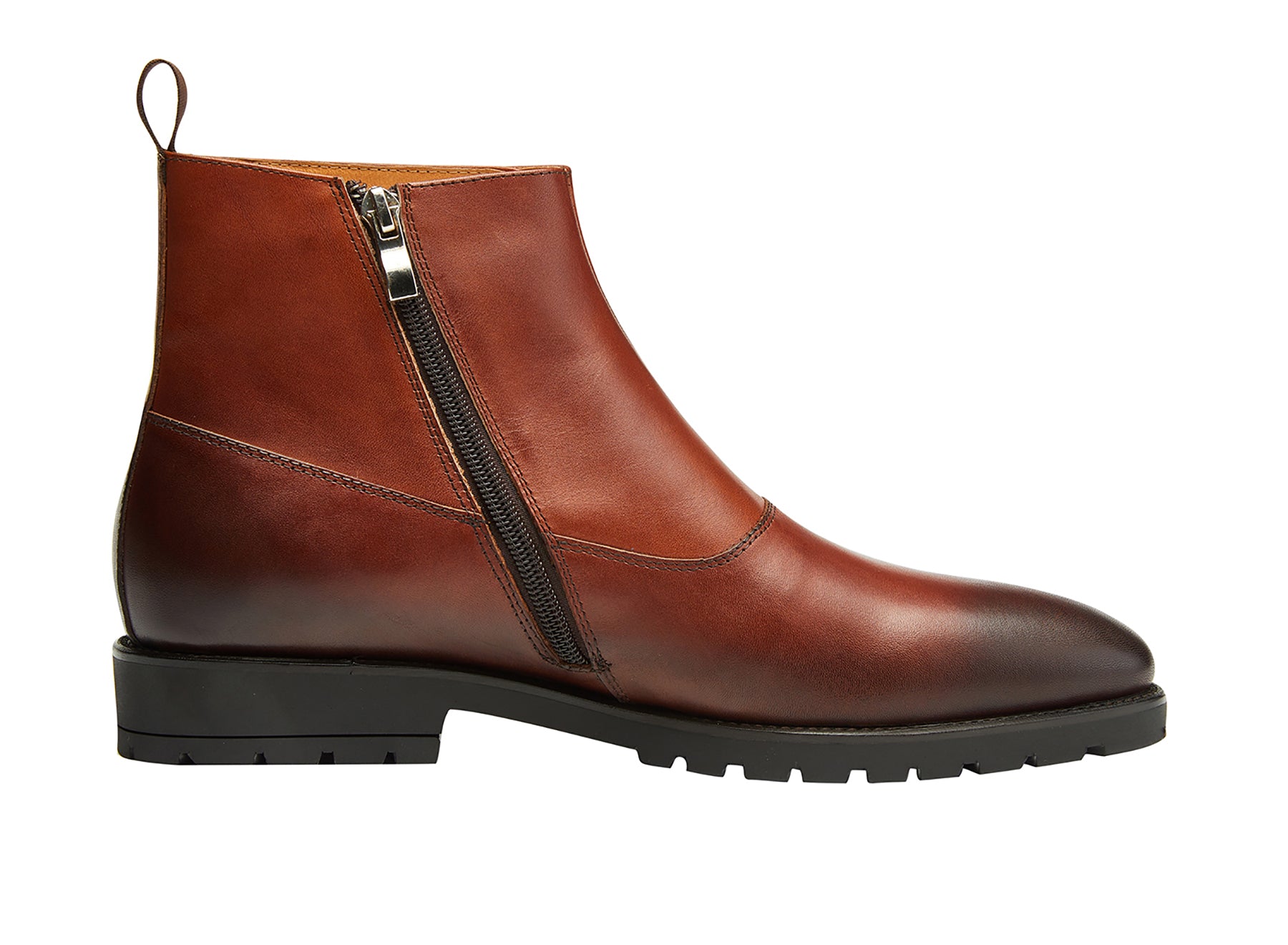 Men's Buckle Monk Strap Leather Western Boots