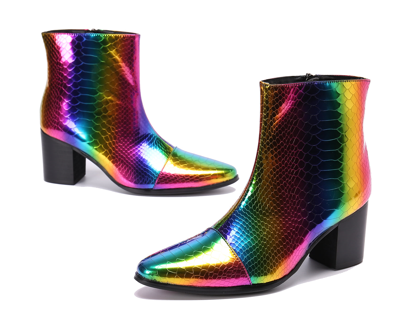 Men's Pointed Toe Leather Western Boots
