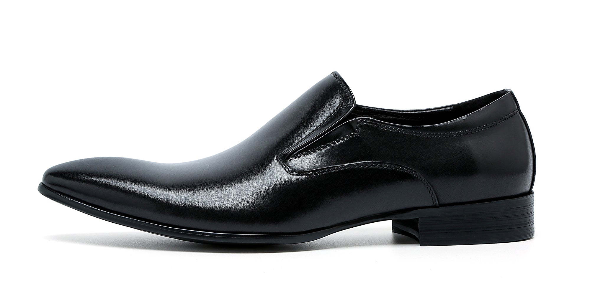 Mocasines formales de cuero sin cordones para hombre