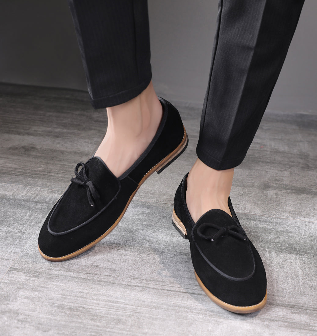 Mocasines informales con lazo para hombre 