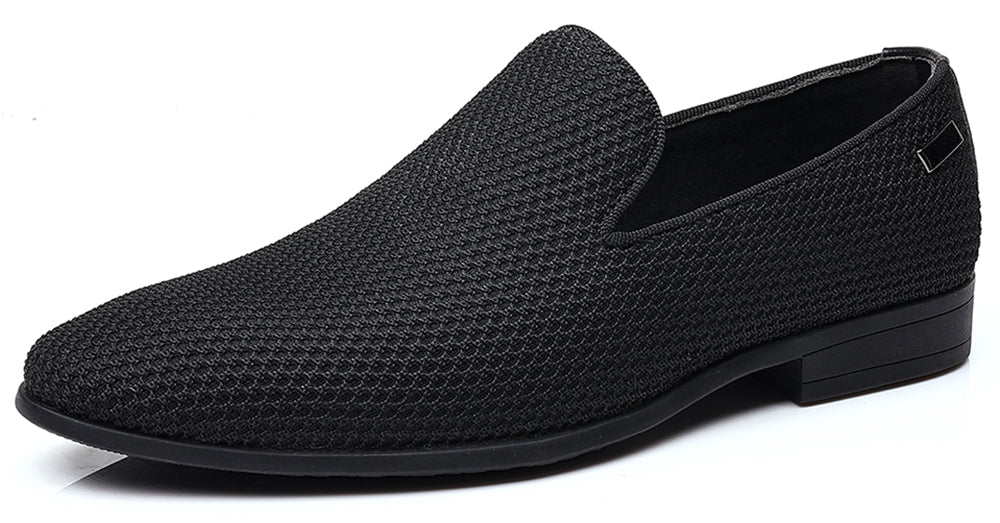 cigarette loafers Gold & Black Crystal Studded Satin Smoking tailored fit Men's Mesh Smoking Loafers Black