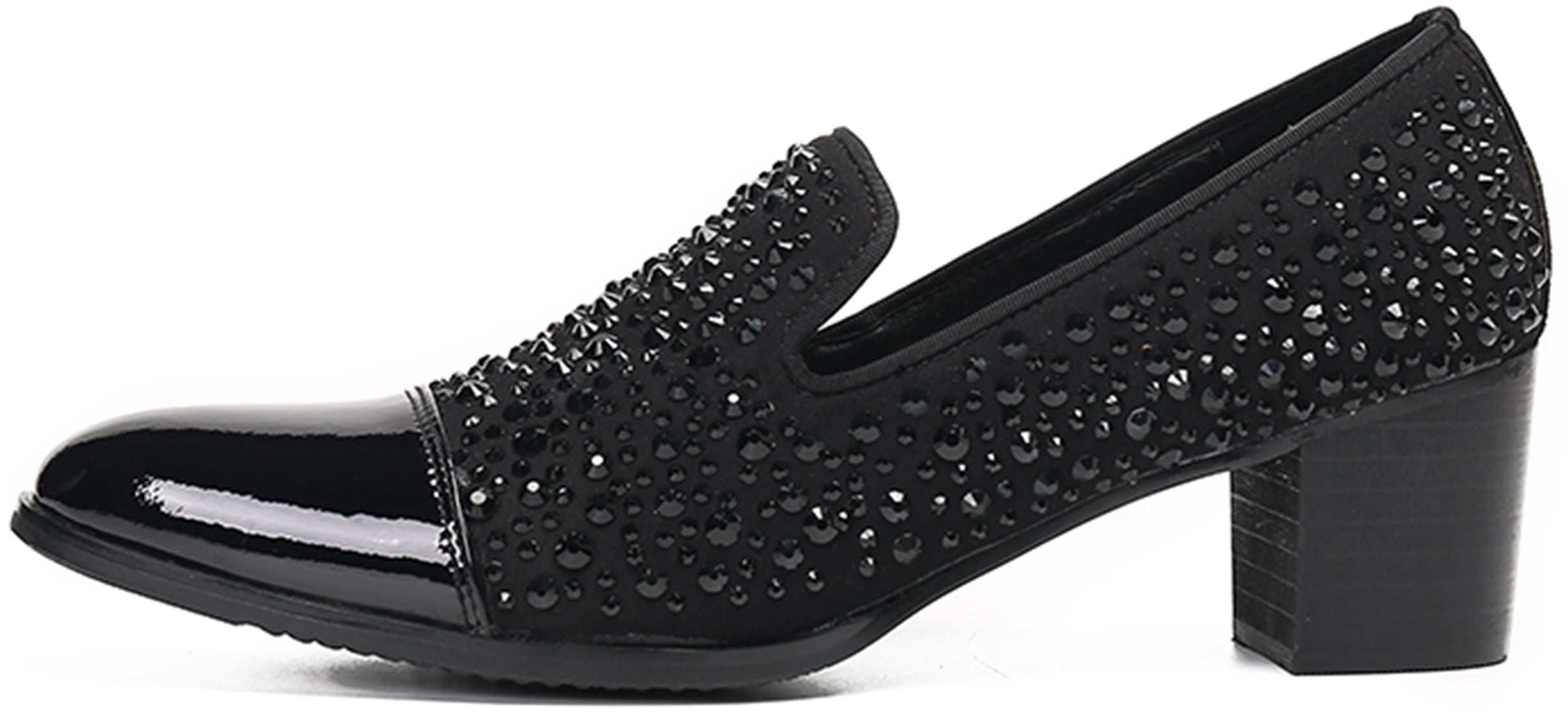 Men's Shiny Leather Opera Pumps