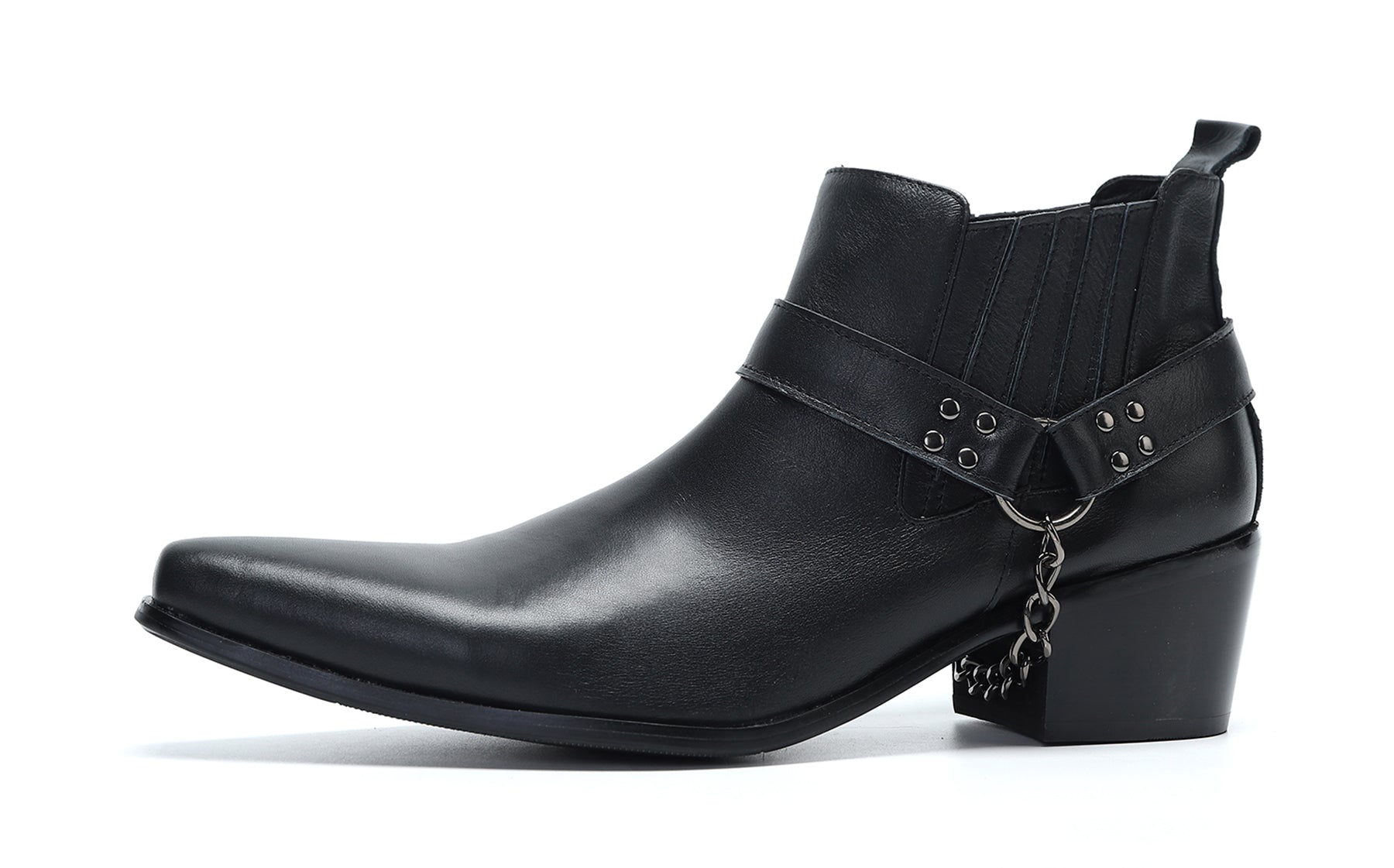Botas occidentales con hebilla para hombre