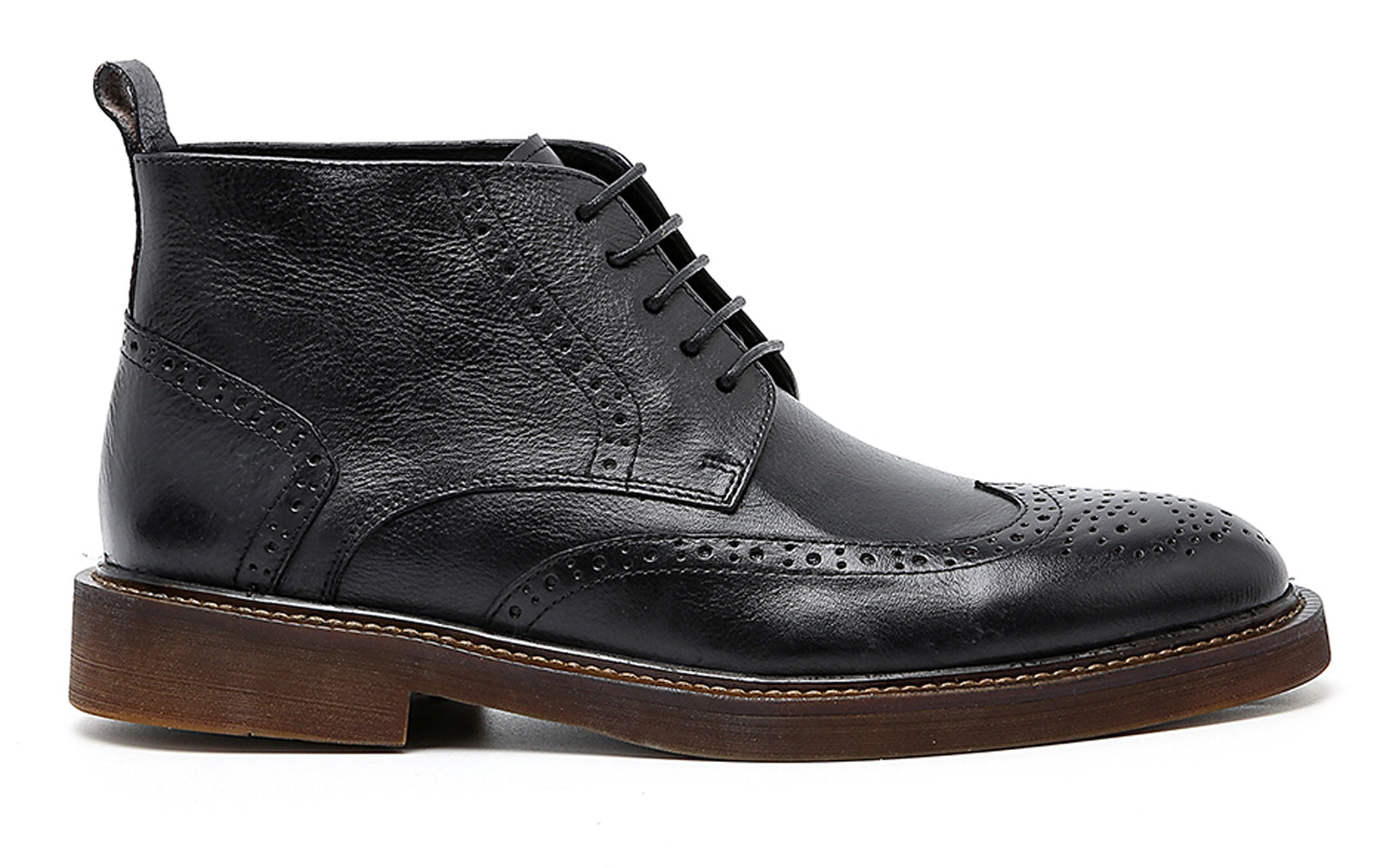 Men's Brogue Oxford Leather Casual Boots