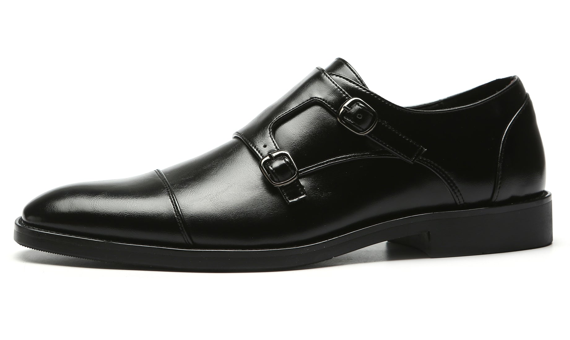 Mocasines con puntera y tira tipo monje para hombre