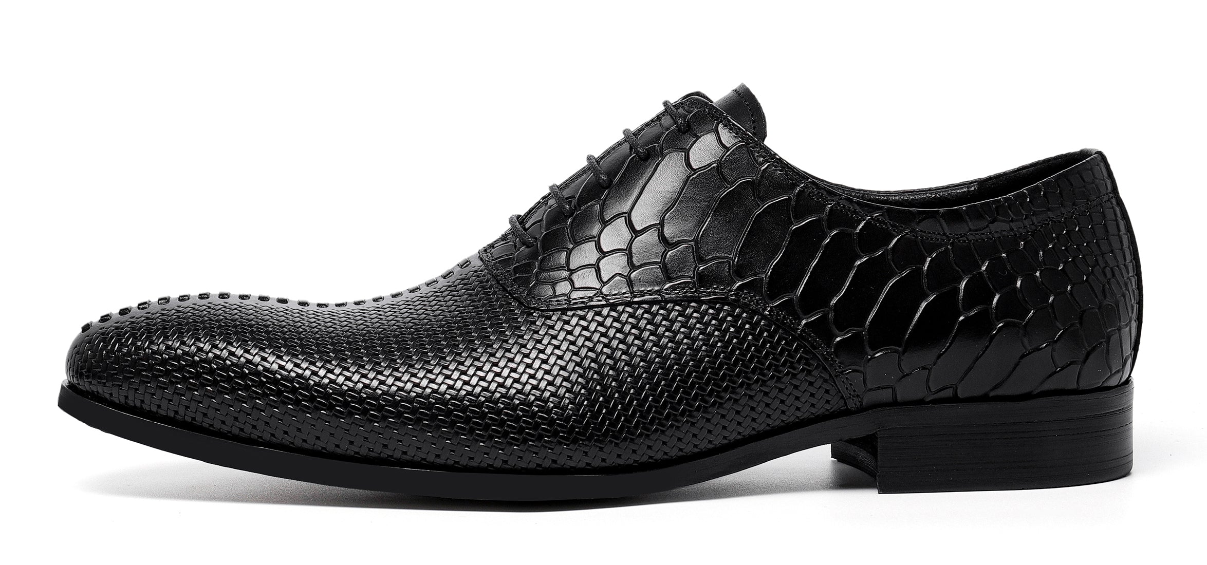 Men's Formal Leather Woven Oxfords