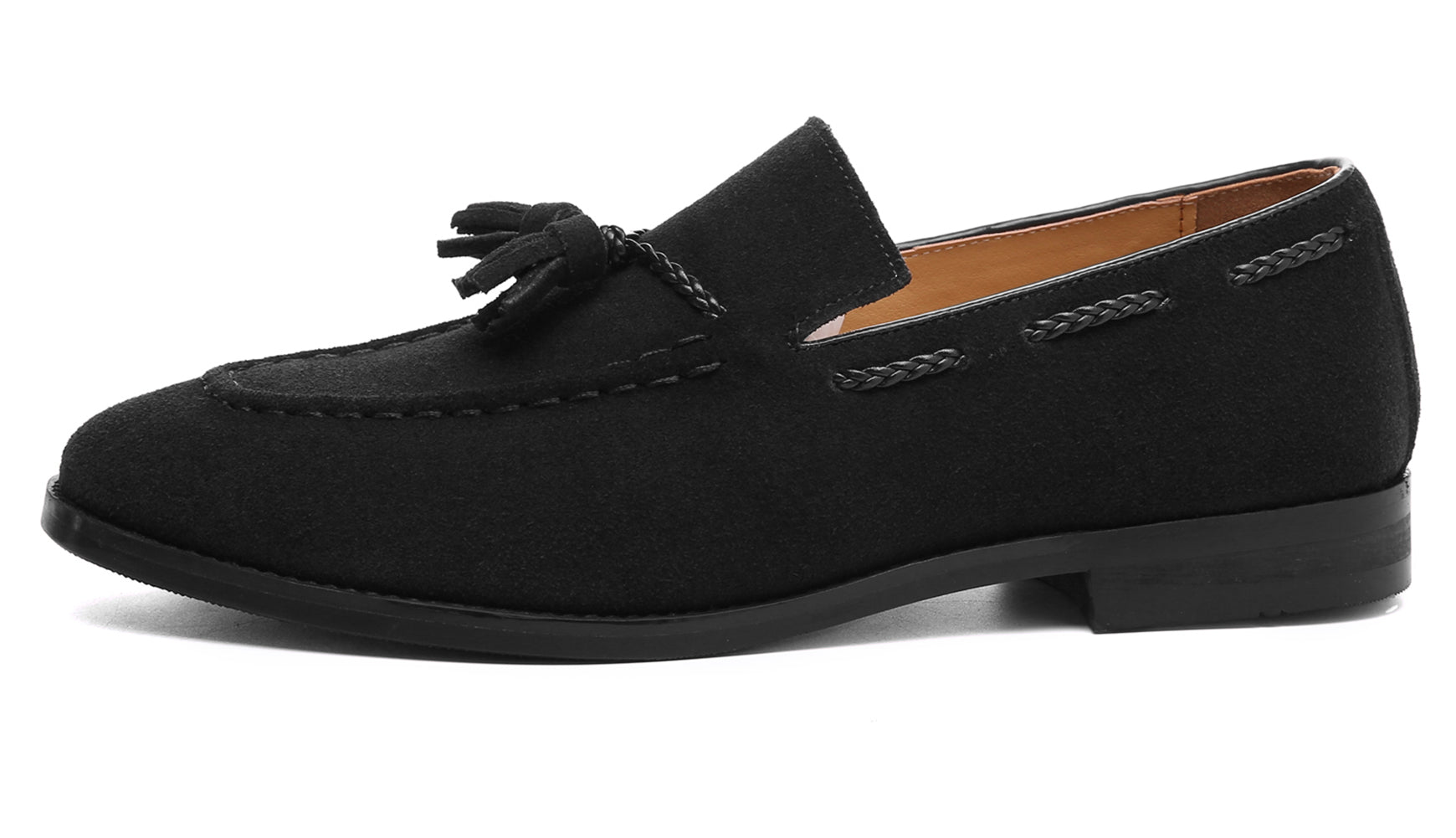 Mocasines con puntera de bicicleta y borlas para hombre