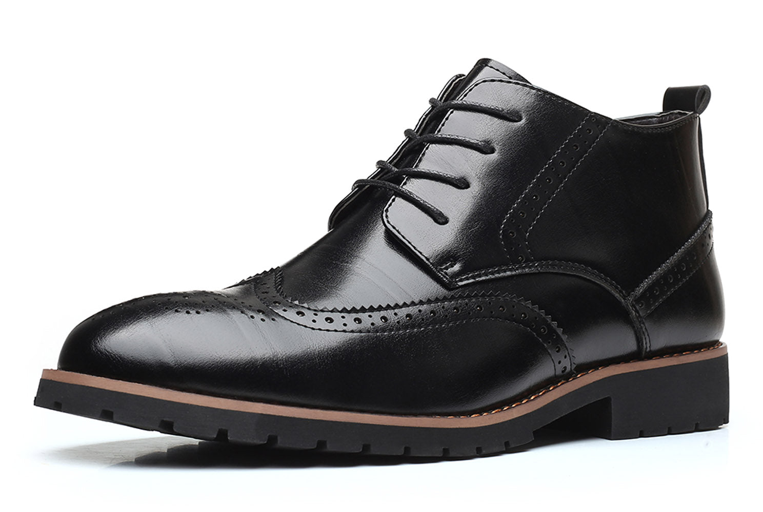 Men's Wingtip Brogue Casual Boots