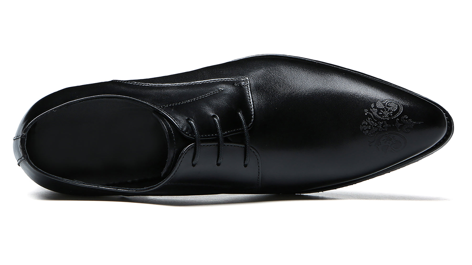 Derby de cuero cómodo Brogues para hombre 