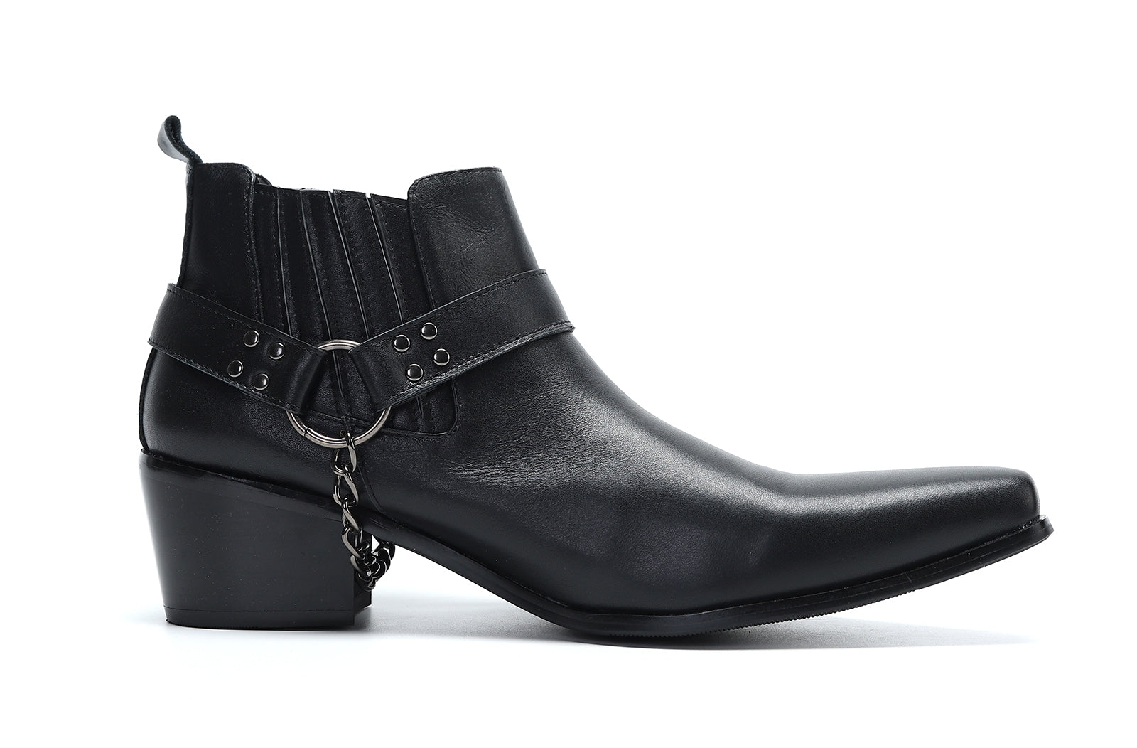 Botas occidentales con hebilla para hombre