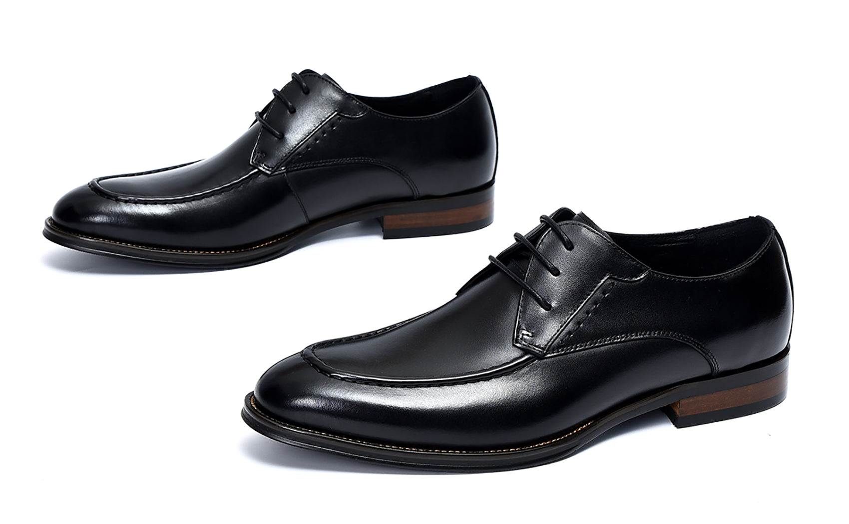 Men's Lace-up Wingtip Leather Derby