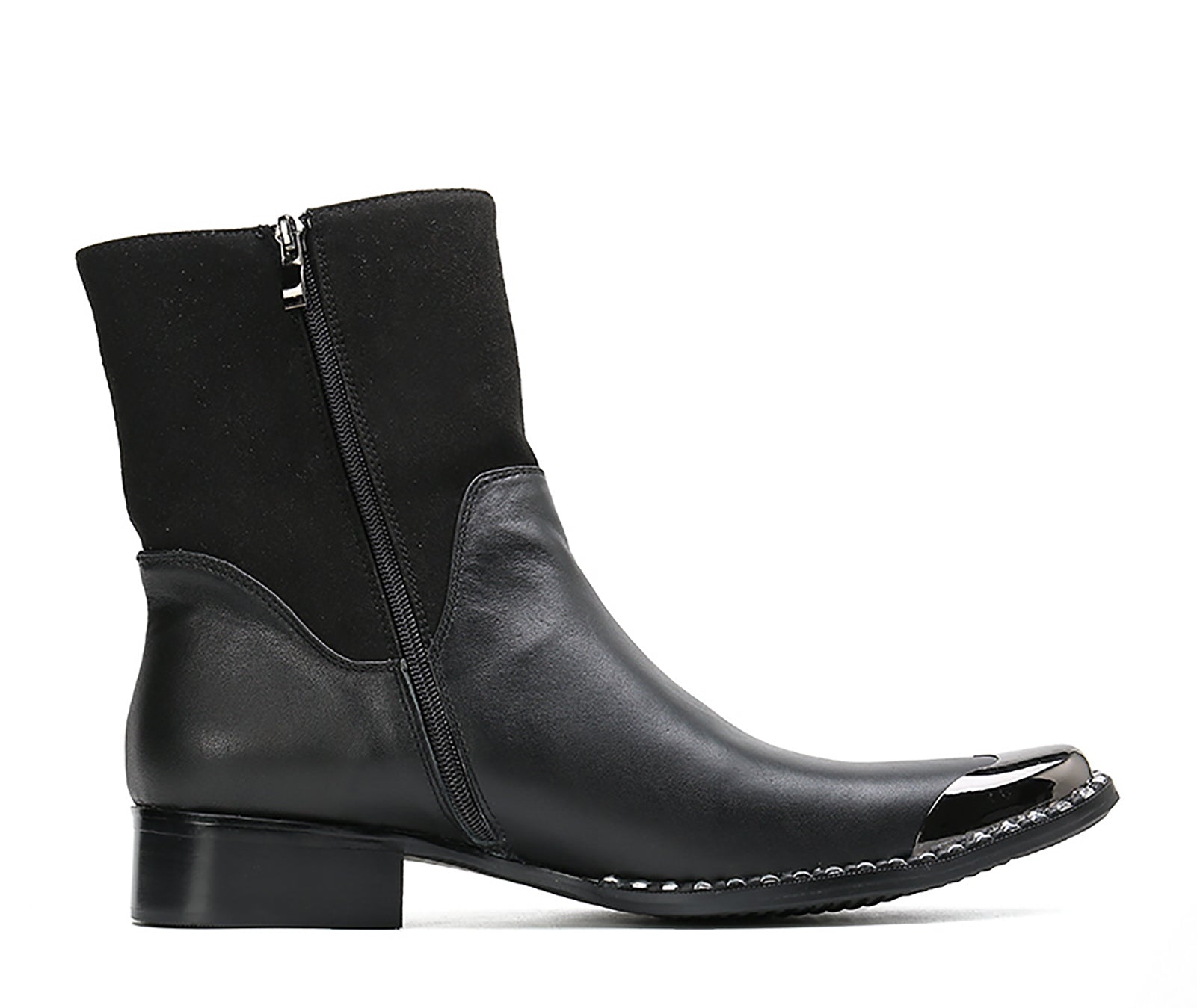 Botas vaqueras altas para hombre con punta de metal 