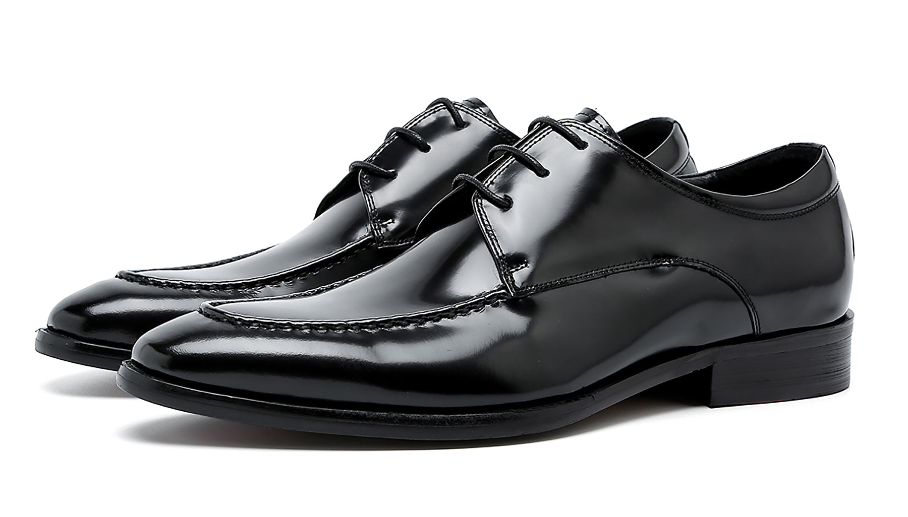 Men's Leather Patent Derby Formal Shoes