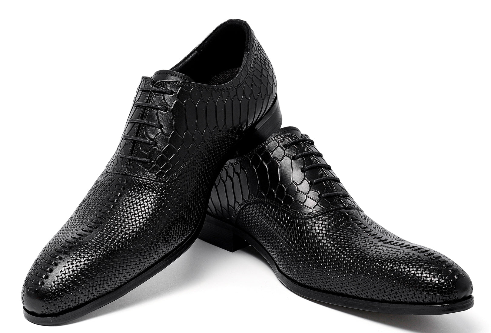 Men's Formal Leather Woven Oxfords