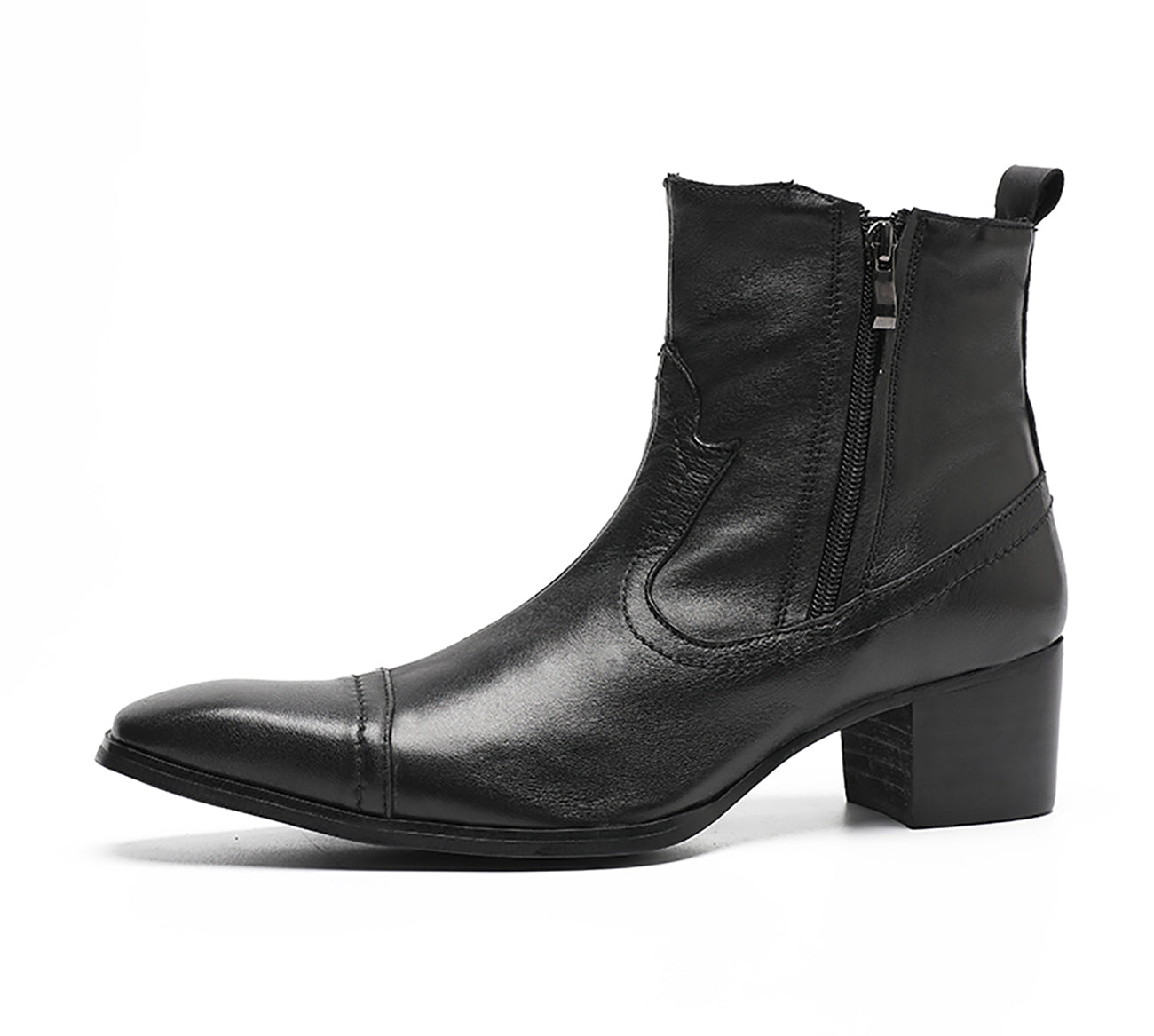 Botas vaqueras con punta redonda para hombre