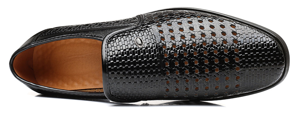 Mocasines tejidos transpirables para hombre 
