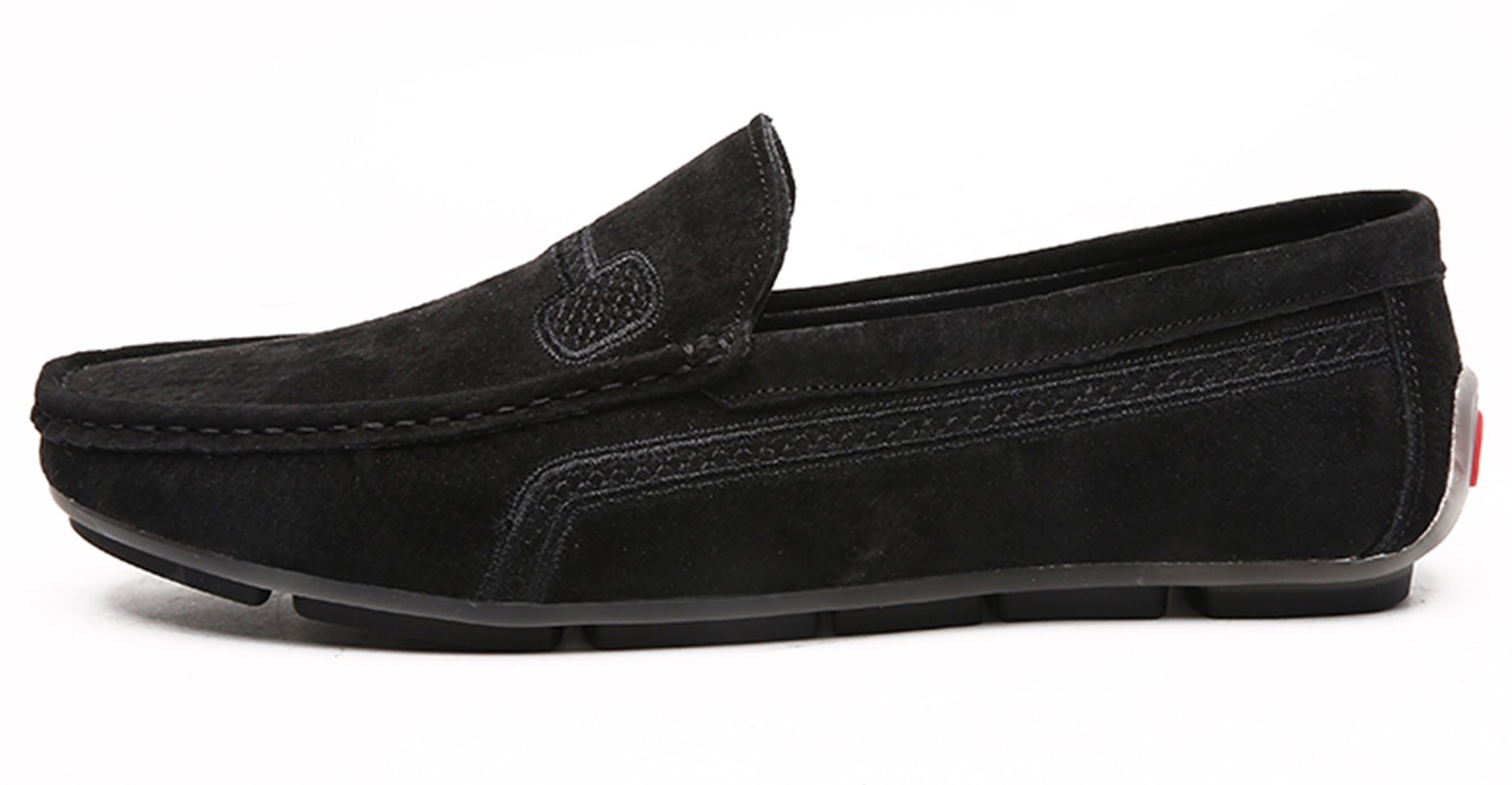 Mocasines de conducción con costuras para hombre