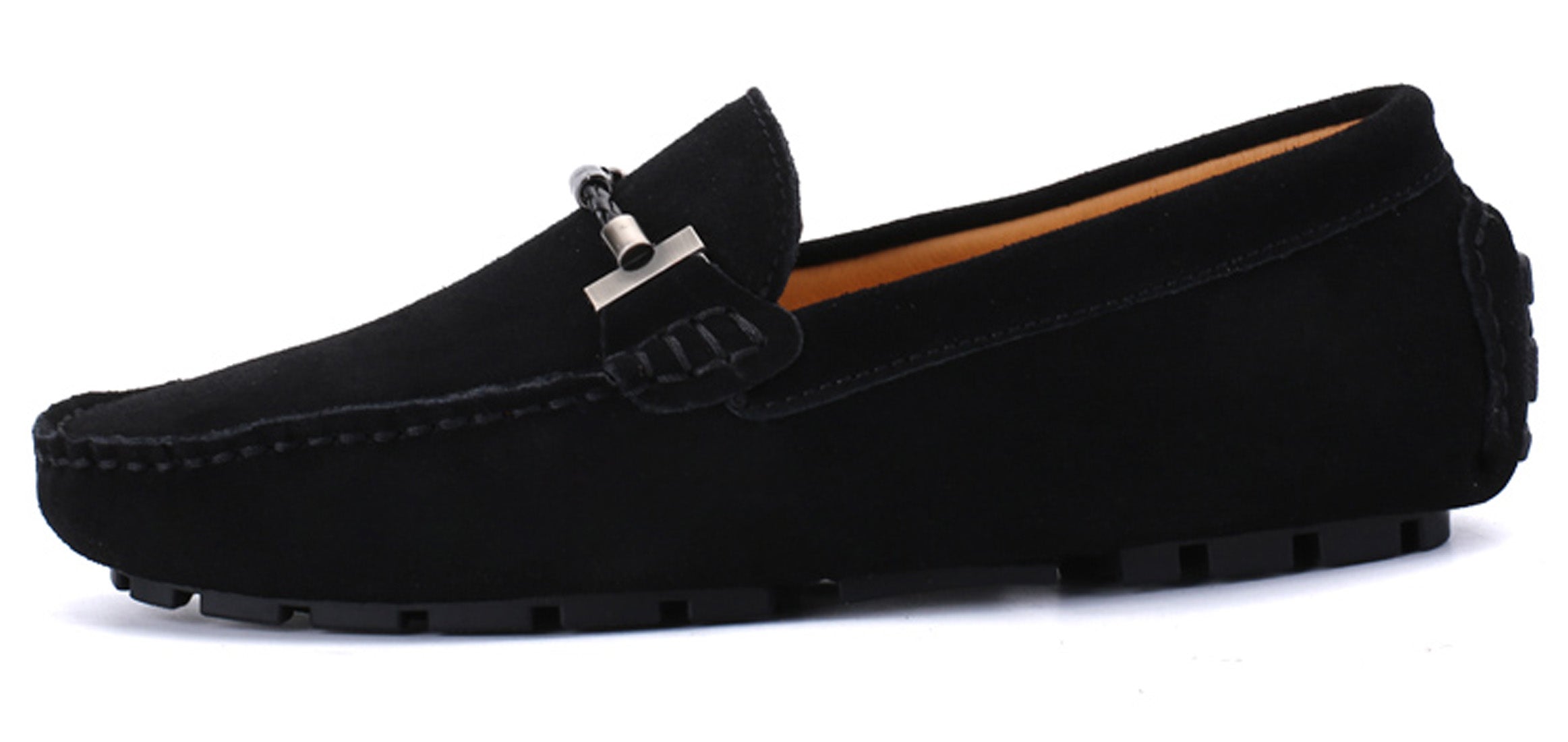 Mocasines de conducción con herrajes para cinturón para hombre