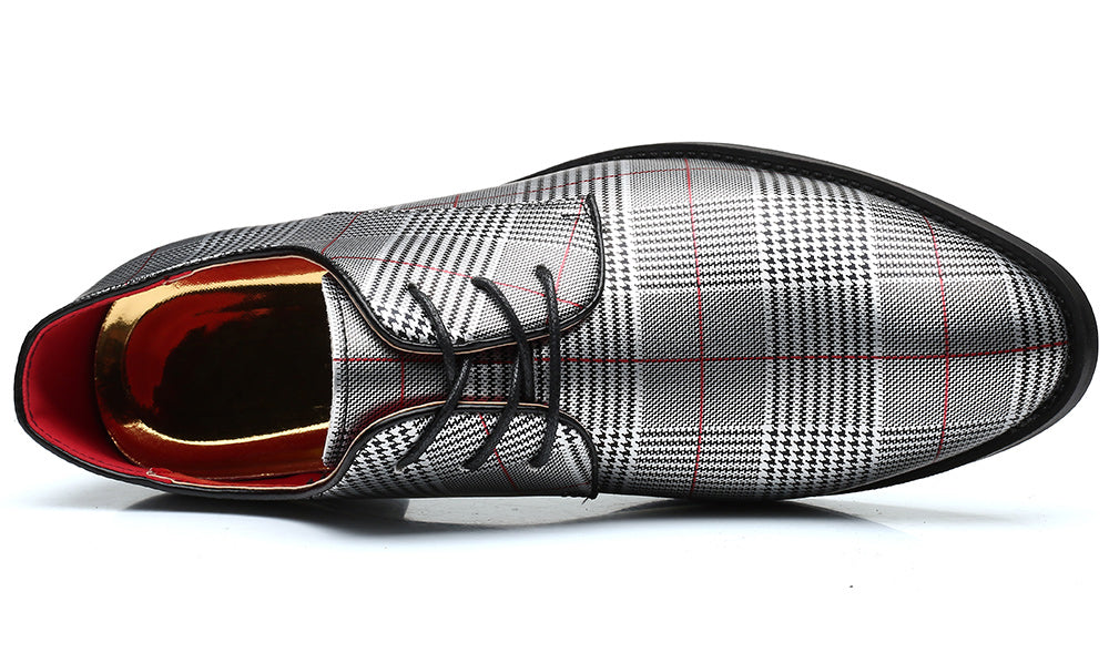 Men's Houndstooth Derby Shoes