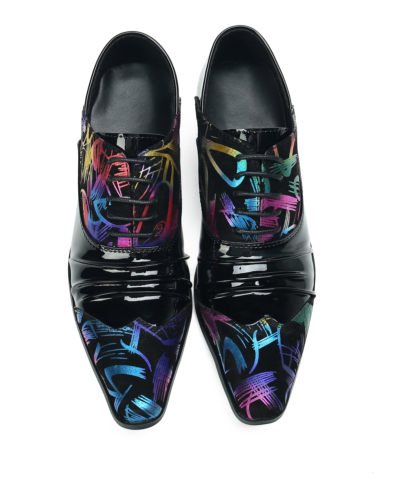 Men's Cuban Heel Leather Western Opera Pumps