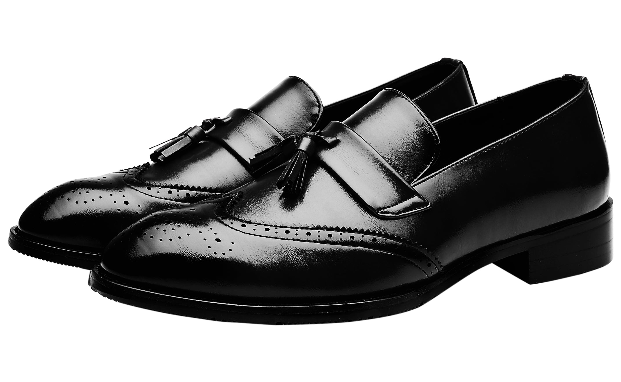 Men's Wingtip Smoking Loafers