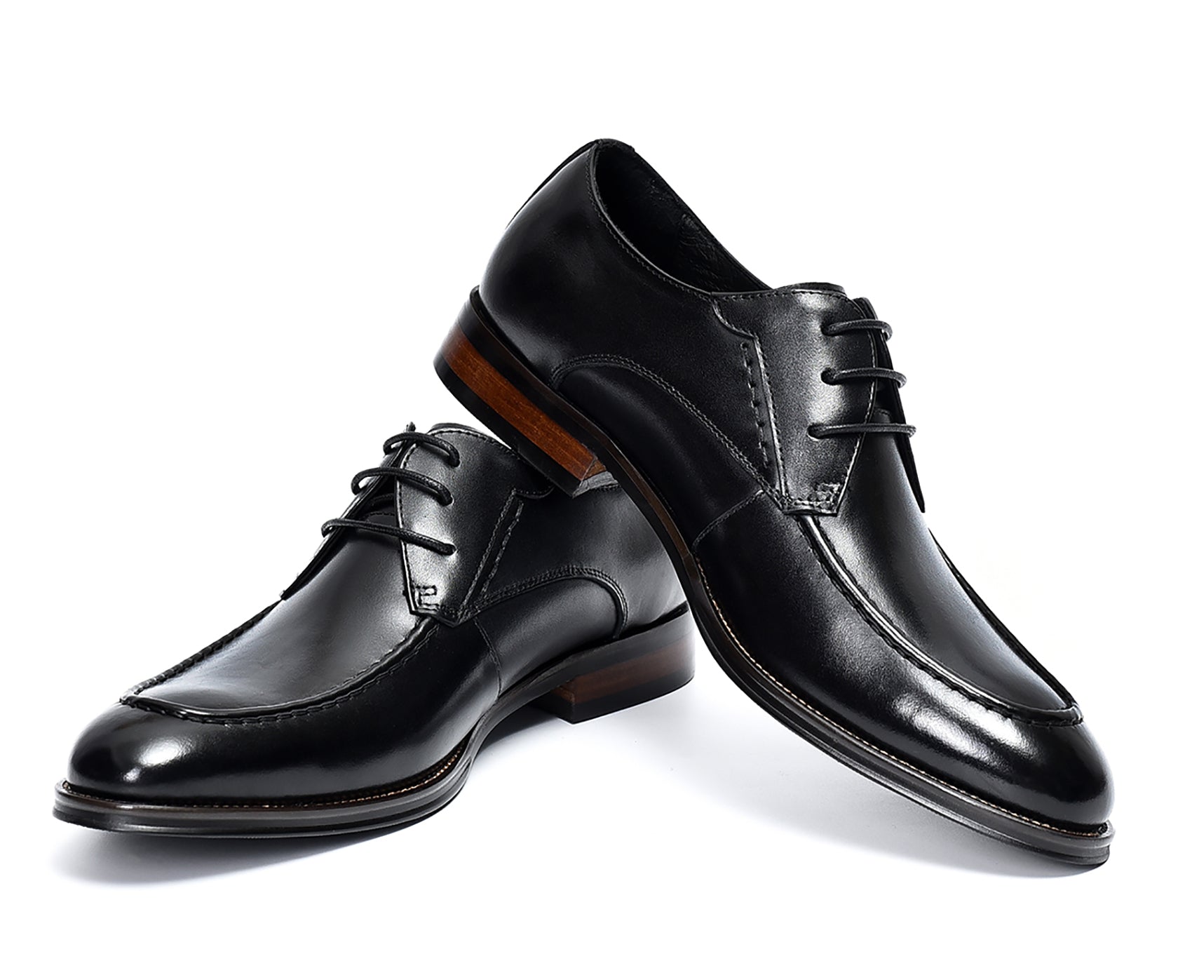 Men's Lace-up Wingtip Leather Derby