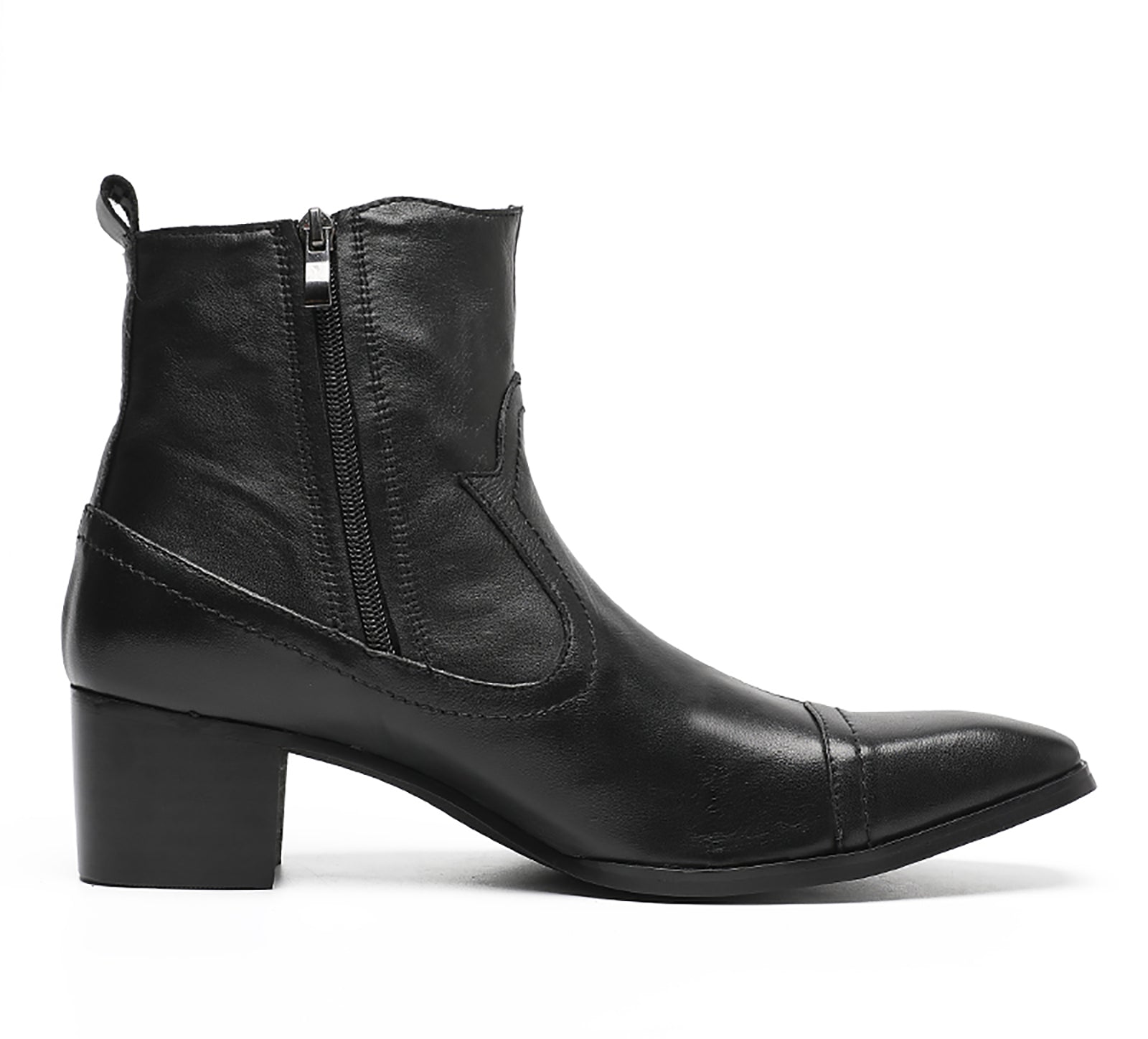 Botas vaqueras con punta redonda para hombre