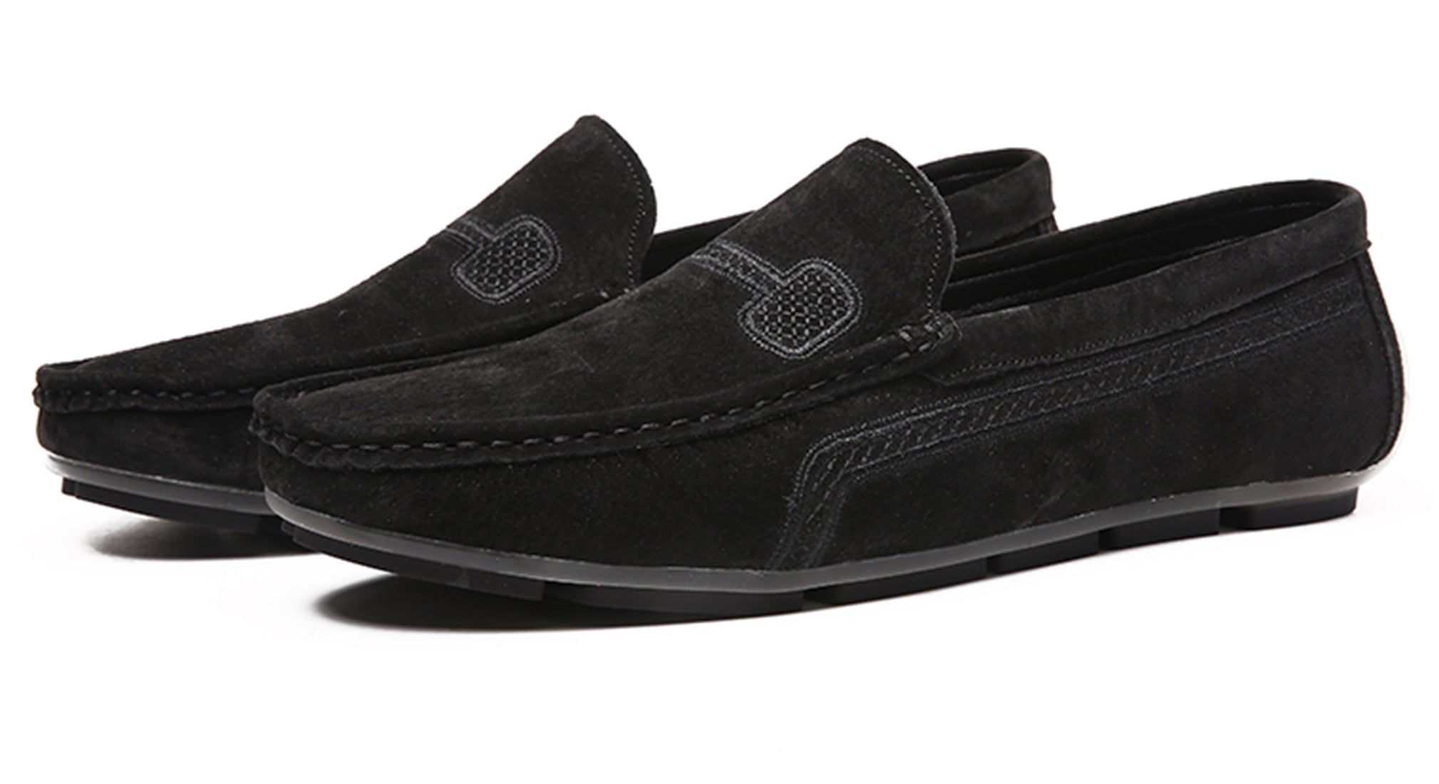 Mocasines de conducción con costuras para hombre